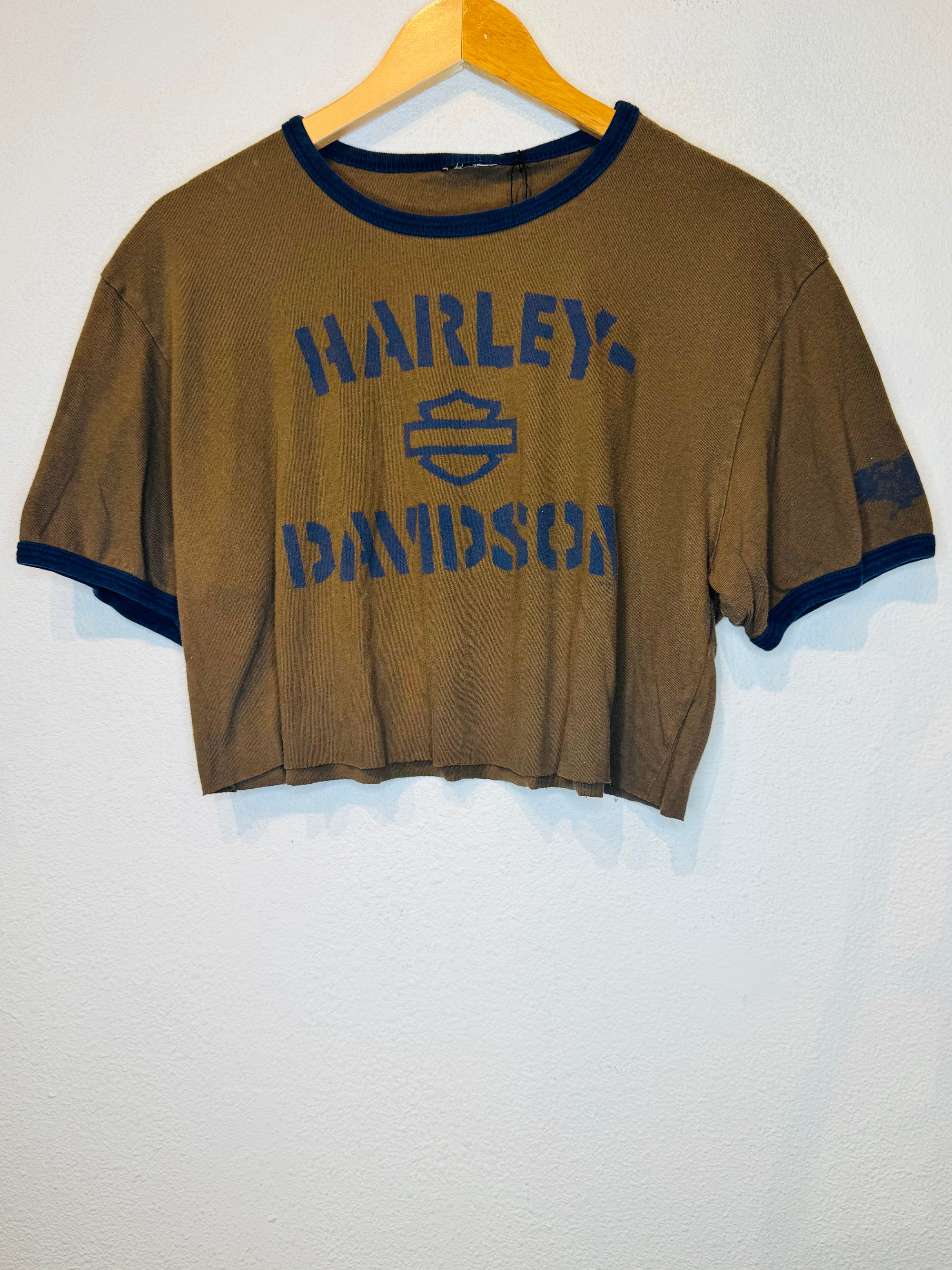 Ringer Harley Vintage Crop Tee