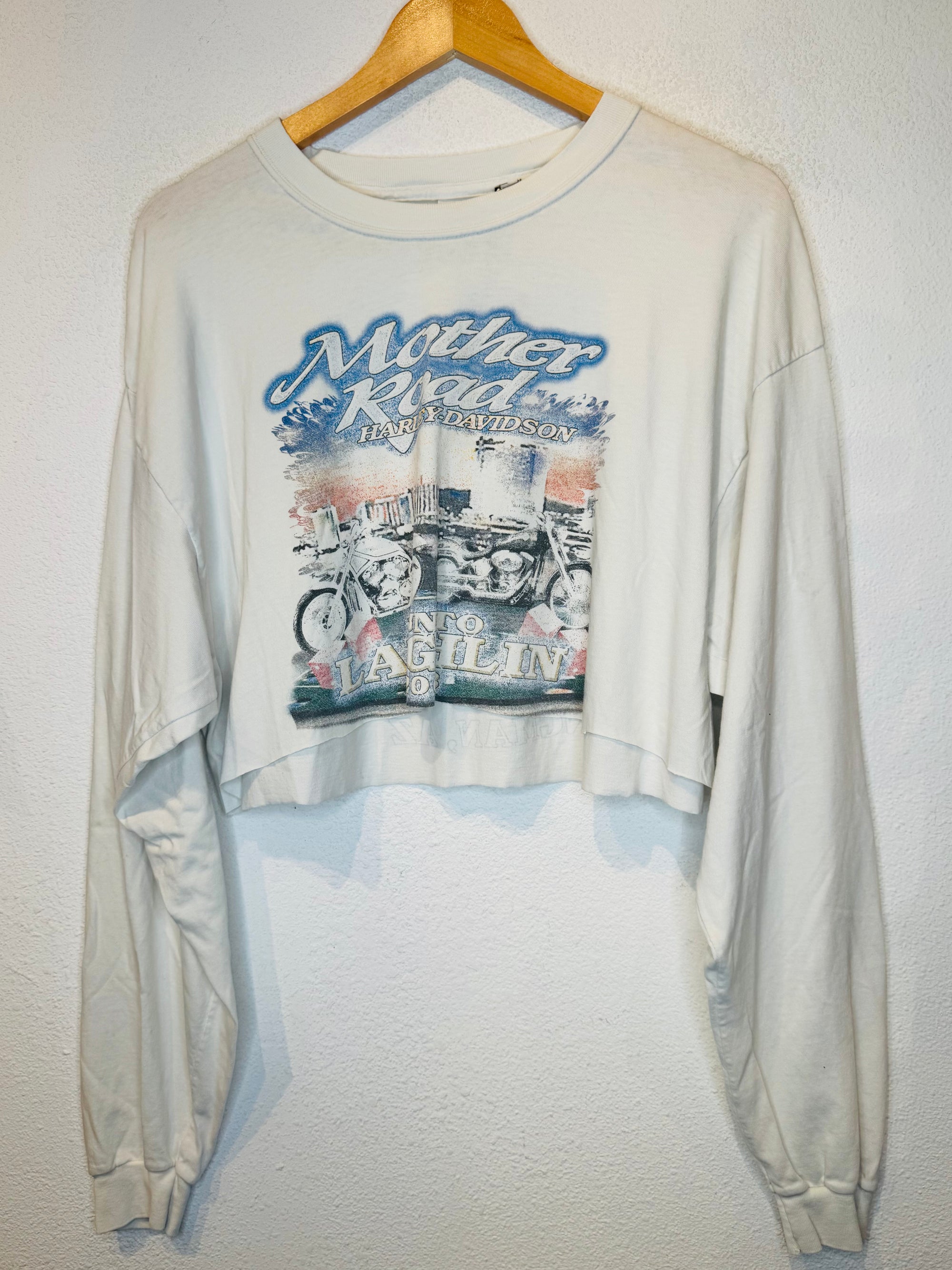 Mother Road Harley Vintage Crop Long Sleeve