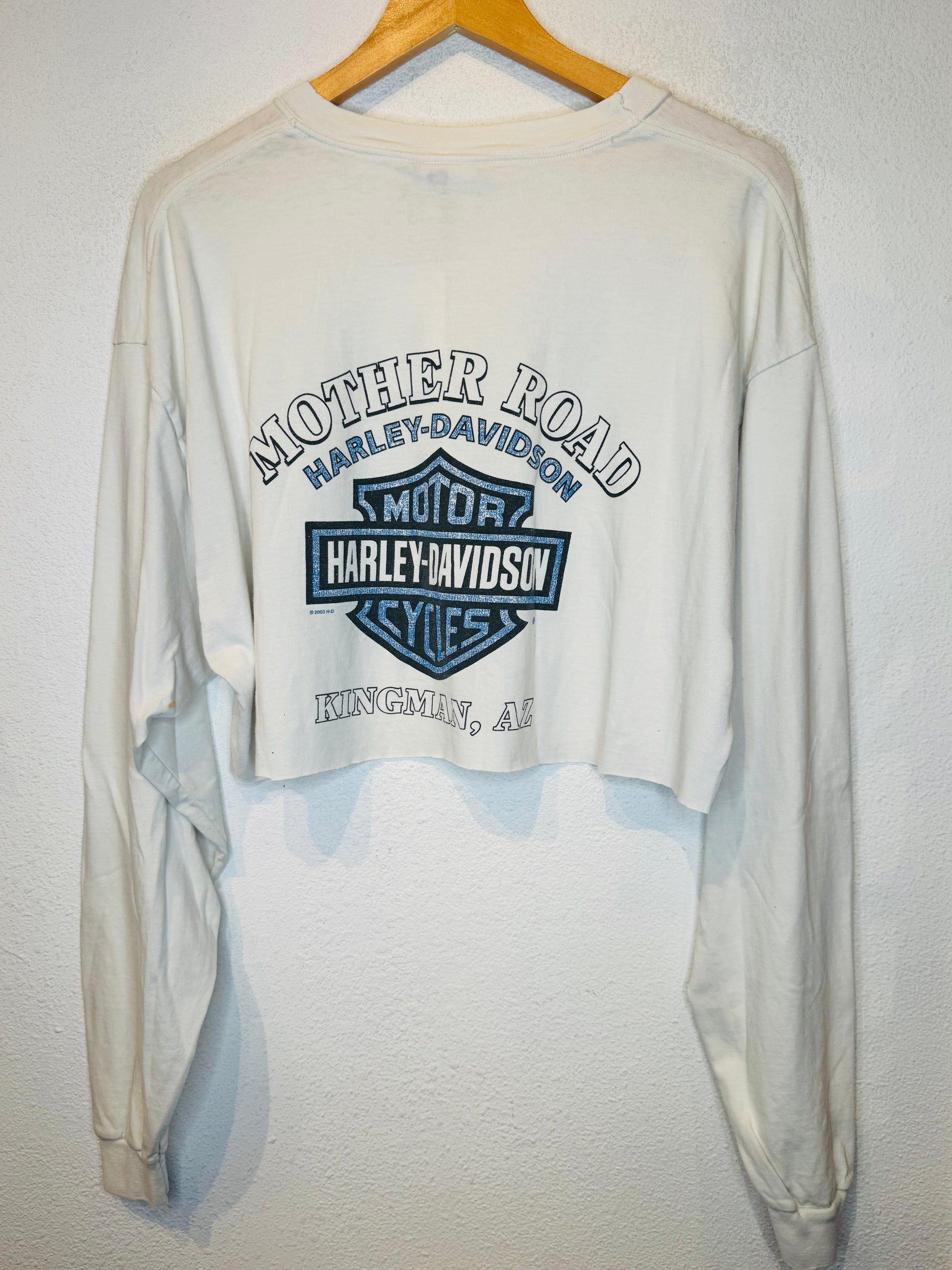 Mother Road Harley Vintage Crop Long Sleeve