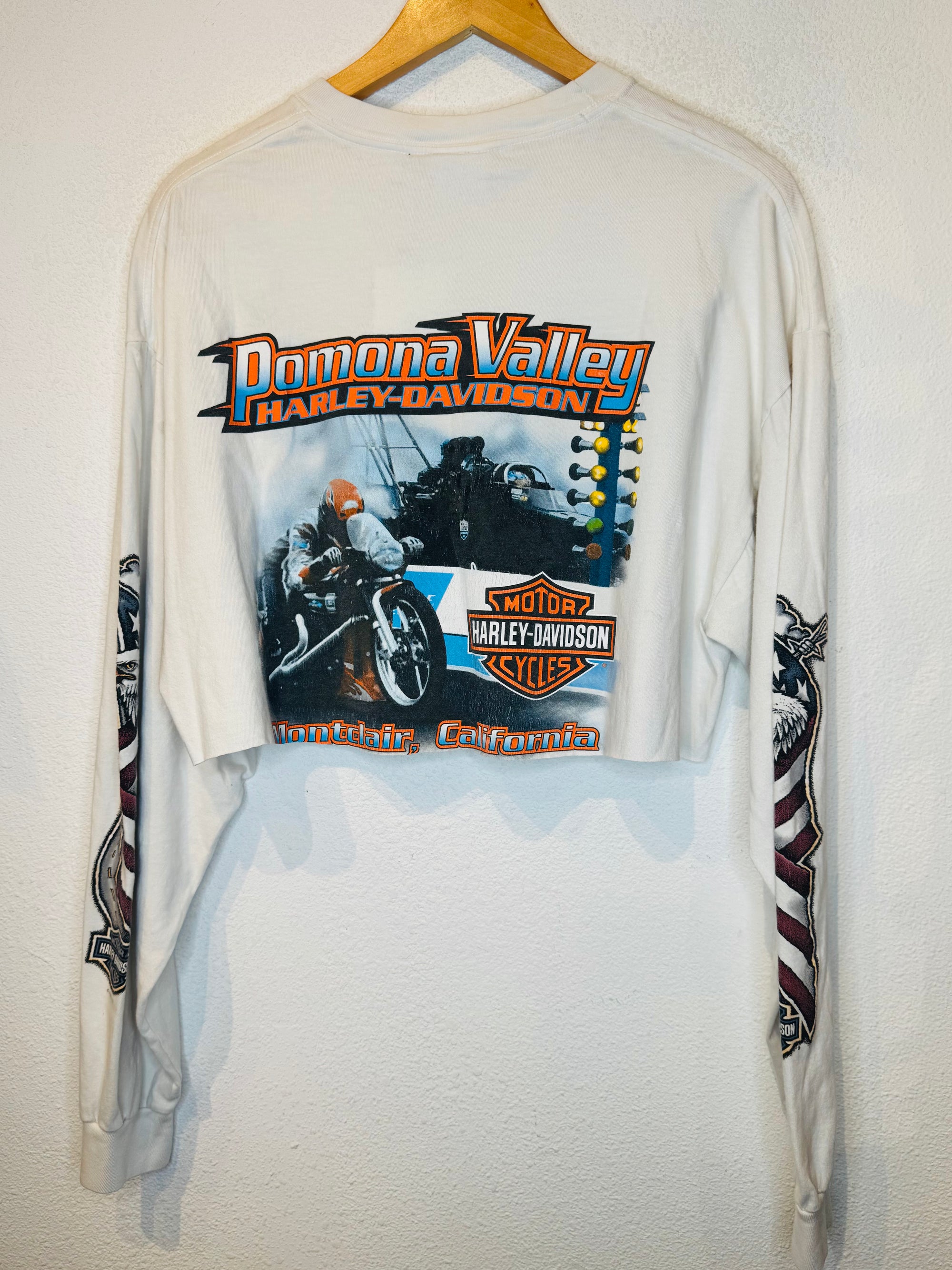 Ride Free Harley Vintage Crop Long Sleeve