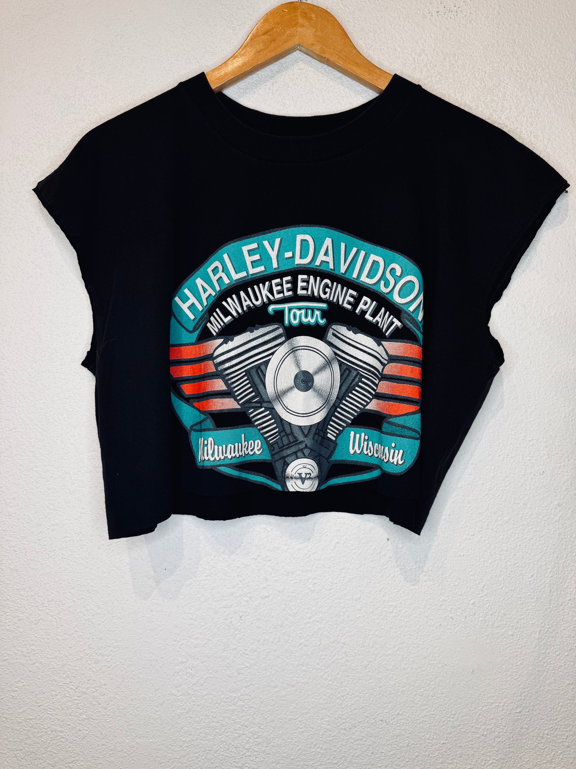 Engine Plant Harley Vintage Crop Tank
