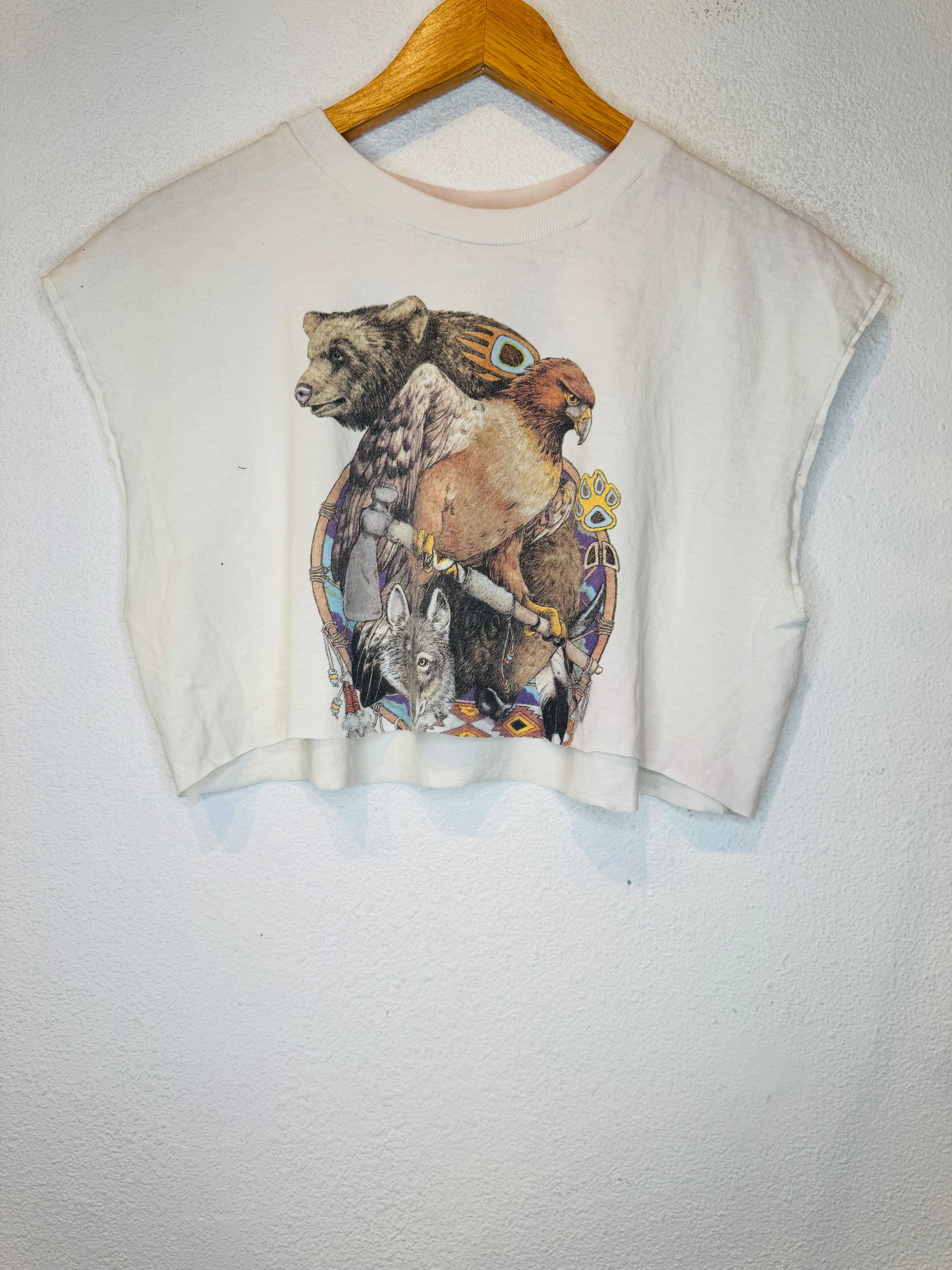 Animals Vintage Crop Tank