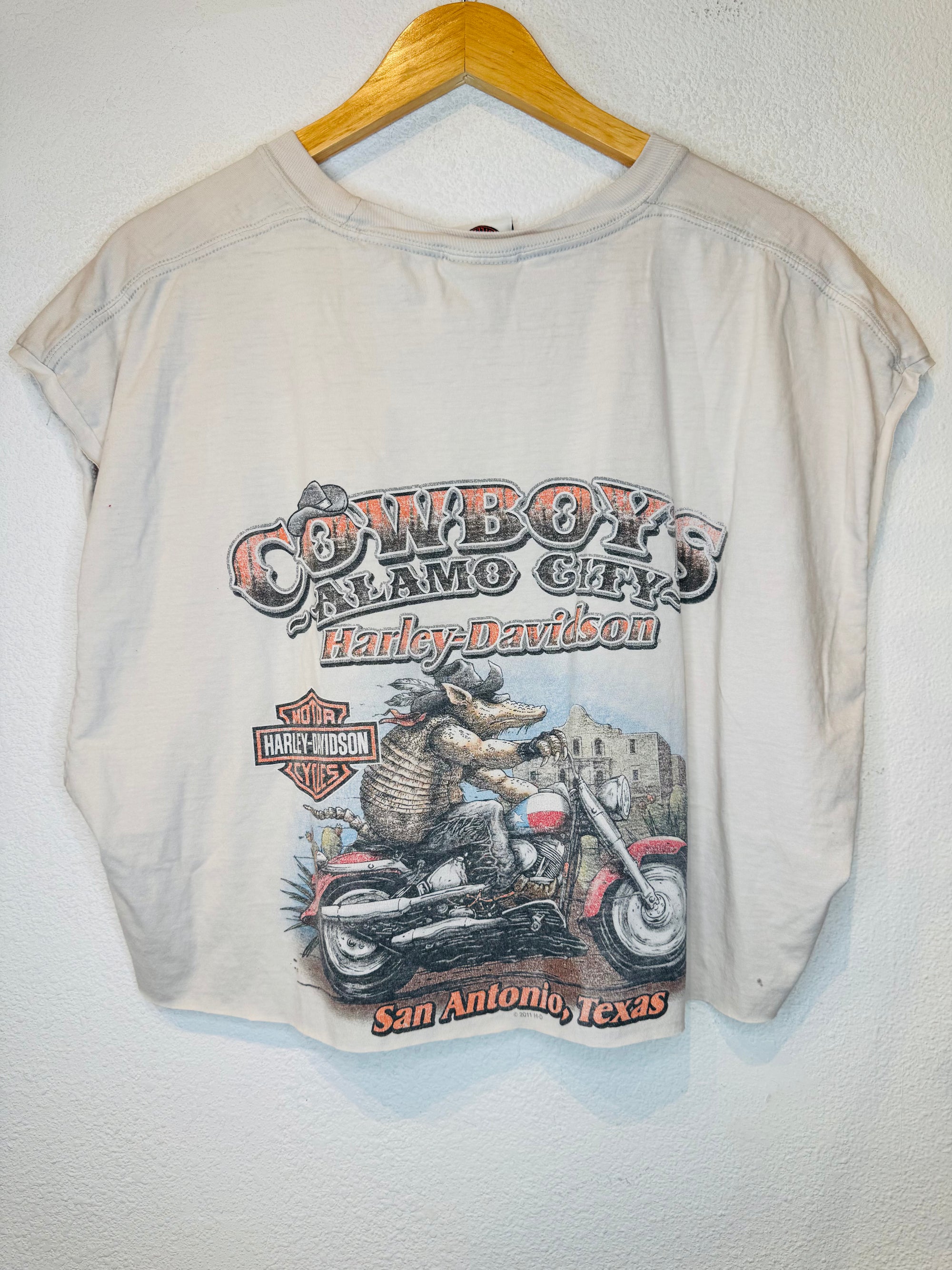 Cowboys Harley Vintage Crop Tank