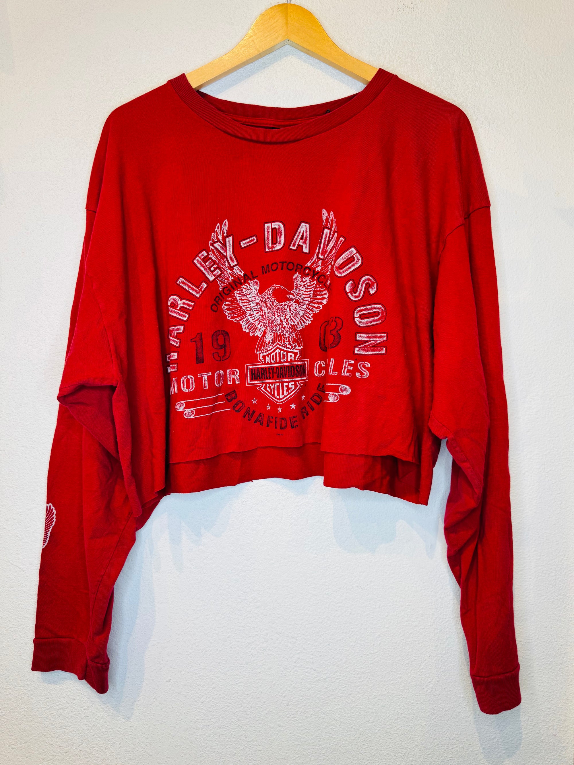 Bonafied Harley Vintage Crop Long Sleeve