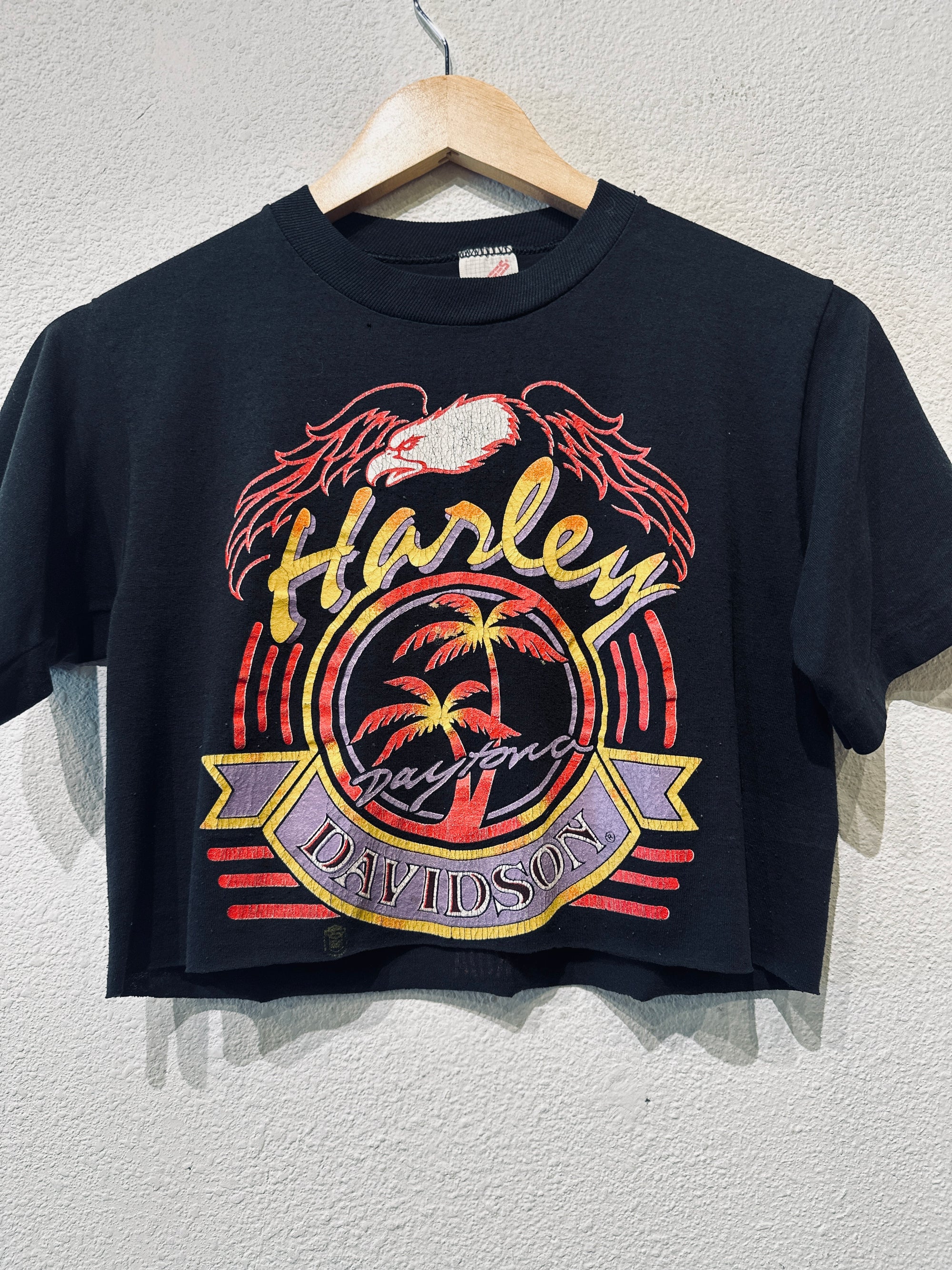 Robison Harley Vintage Crop Tee