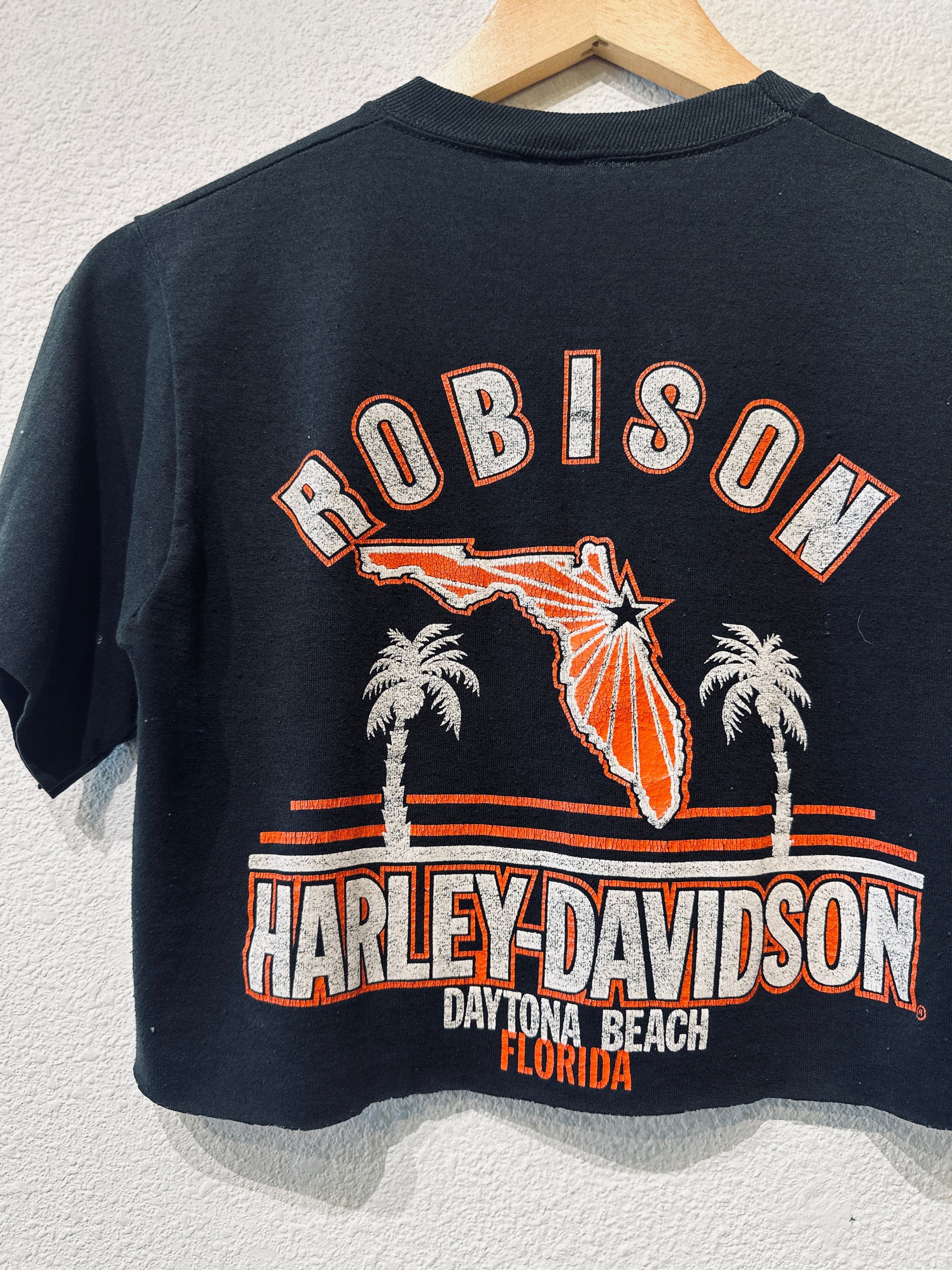 Robison Harley Vintage Crop Tee