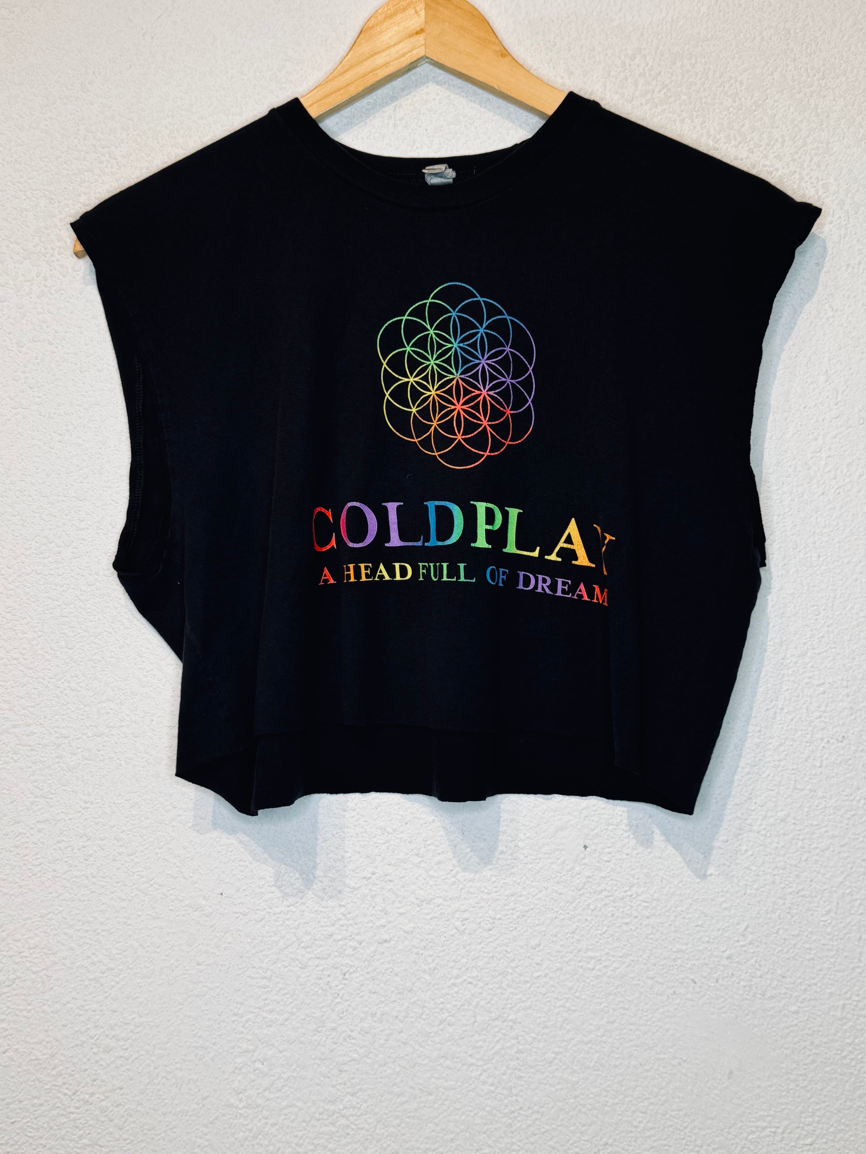 Coldplay Vintage Crop Tank