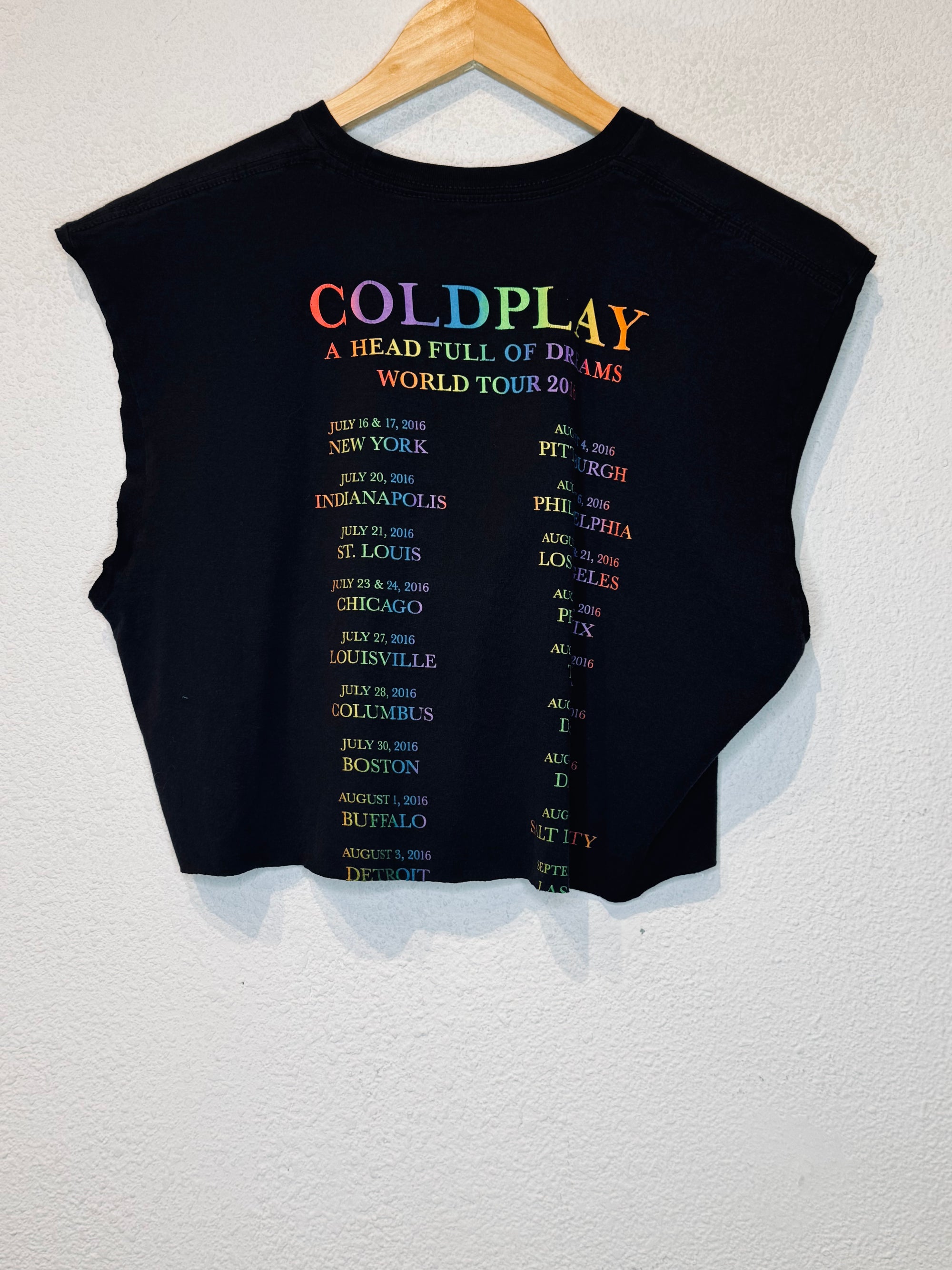 Coldplay Vintage Crop Tank