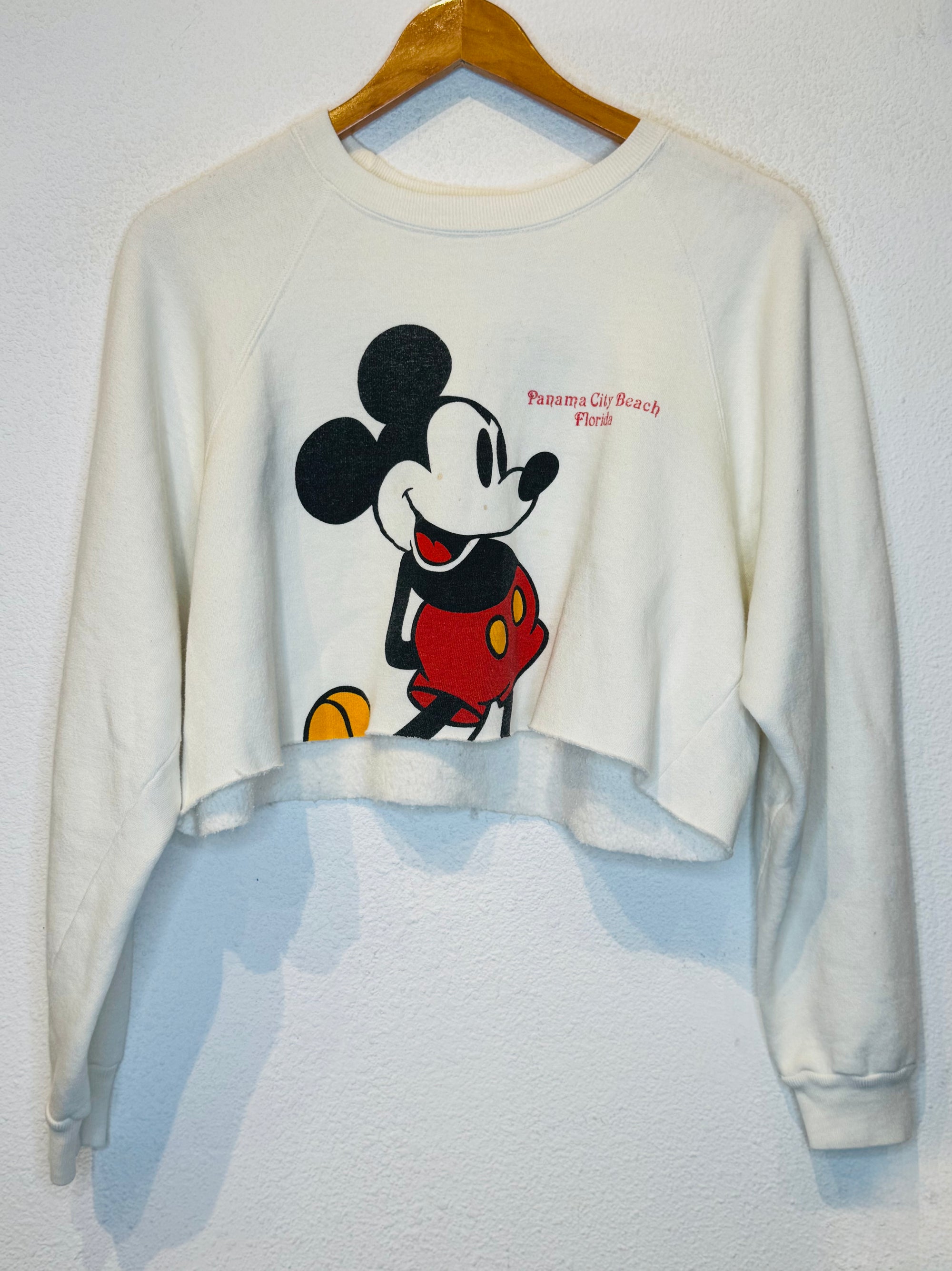Mickey Vintage Crop Crewneck