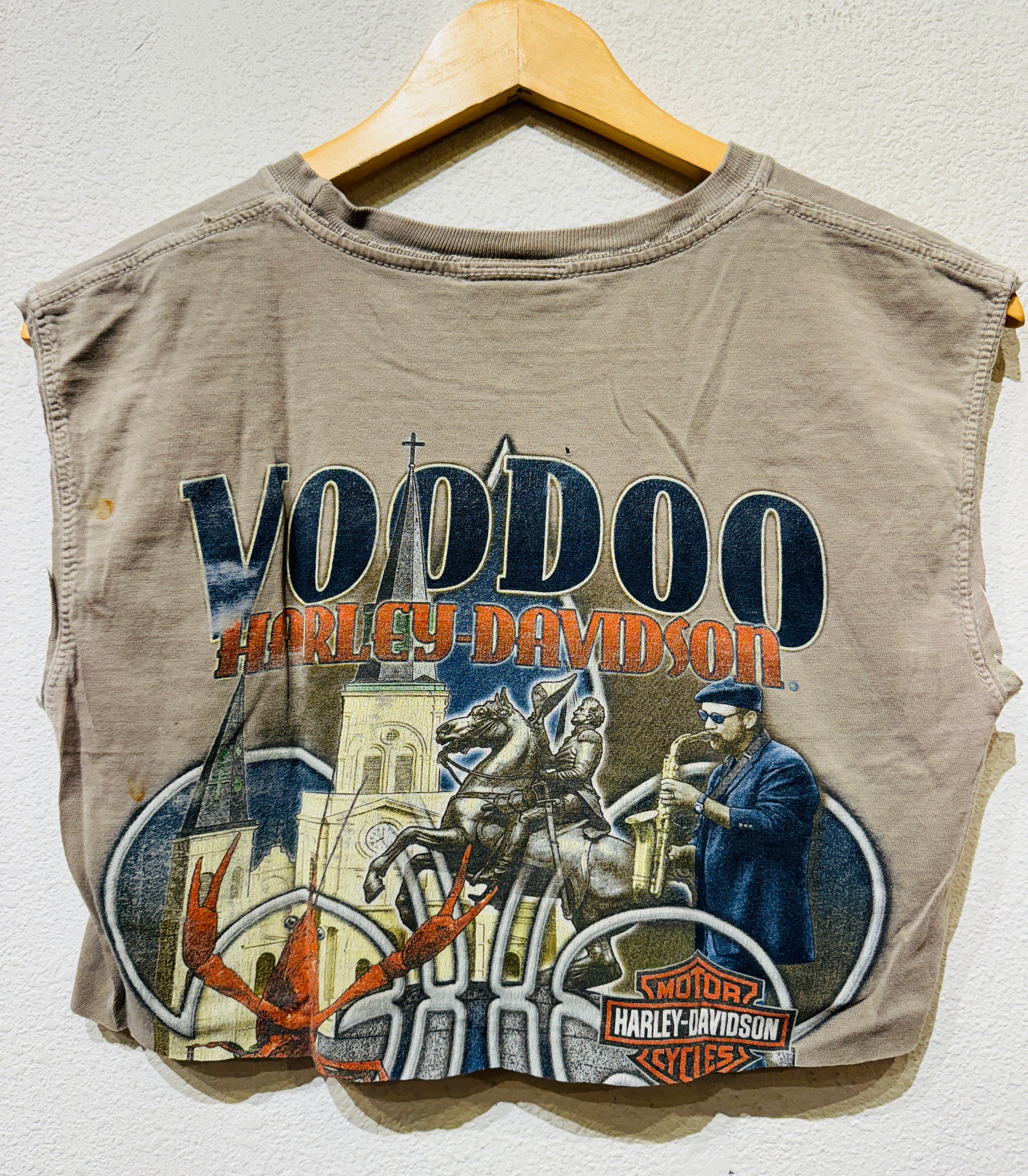 Voodoo Harley Vintage Crop Tank