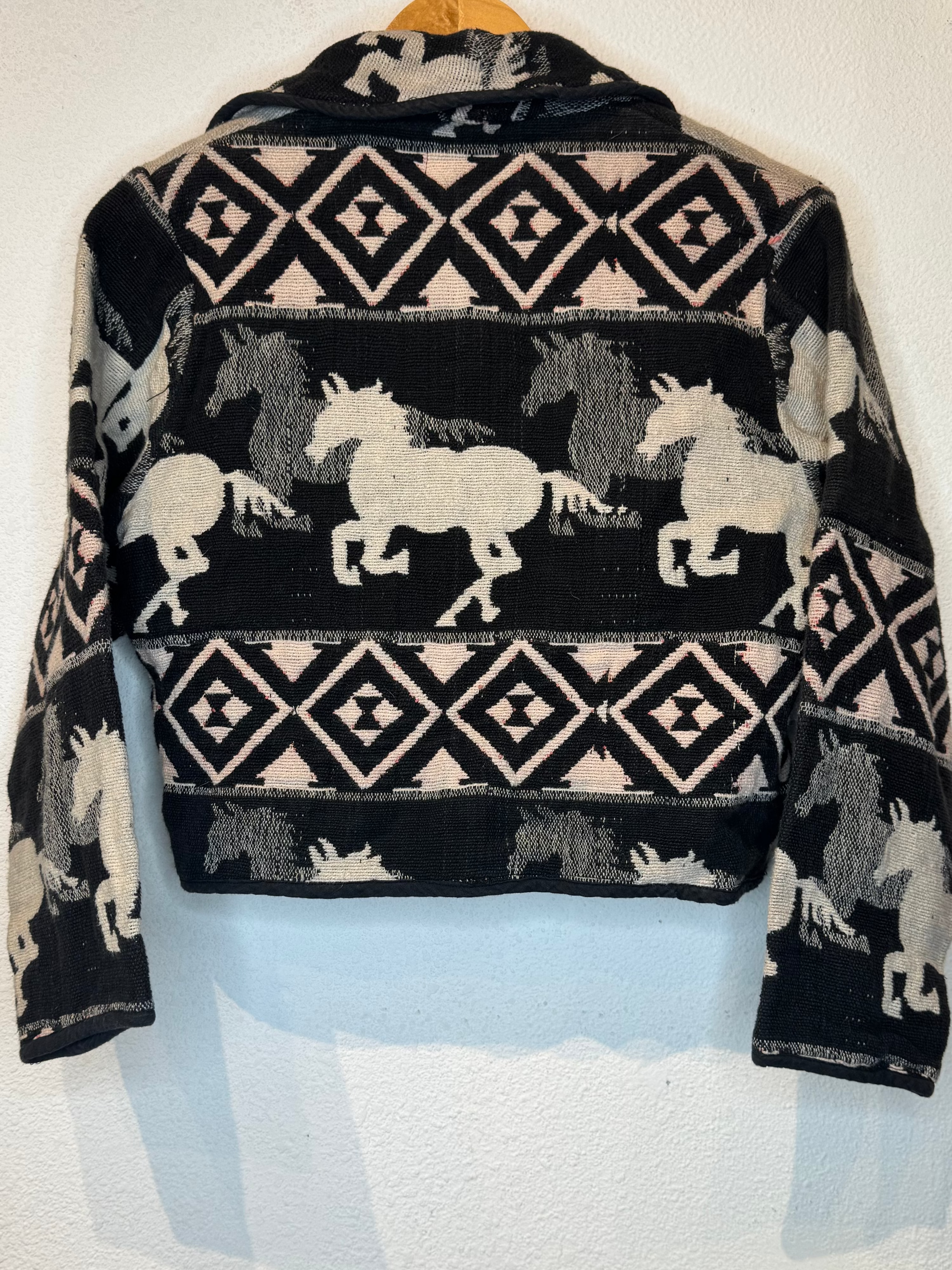 Horses Vintage Blanket Jacket