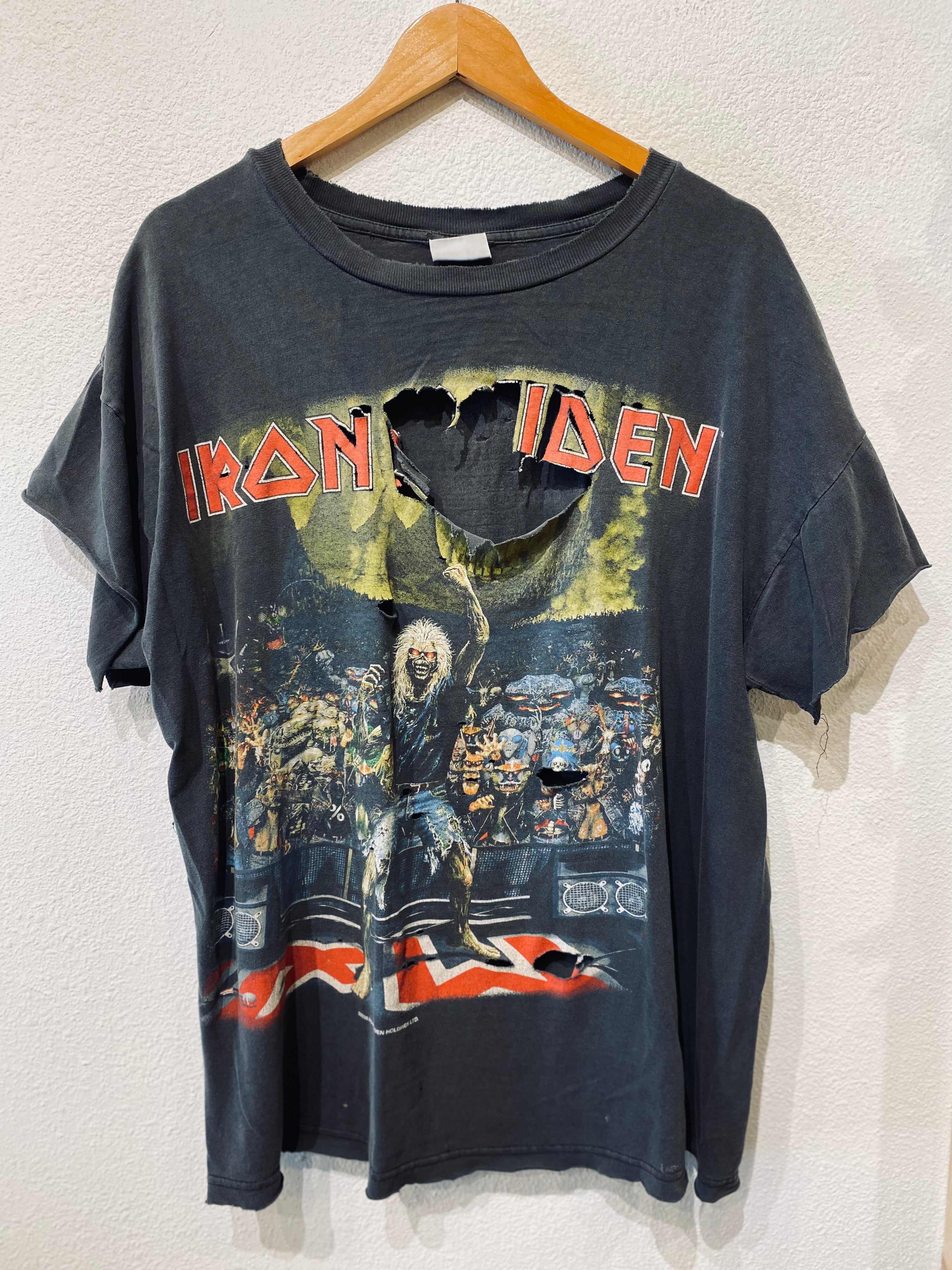 Iron Maiden Thrashed Y2K Vintage Tee