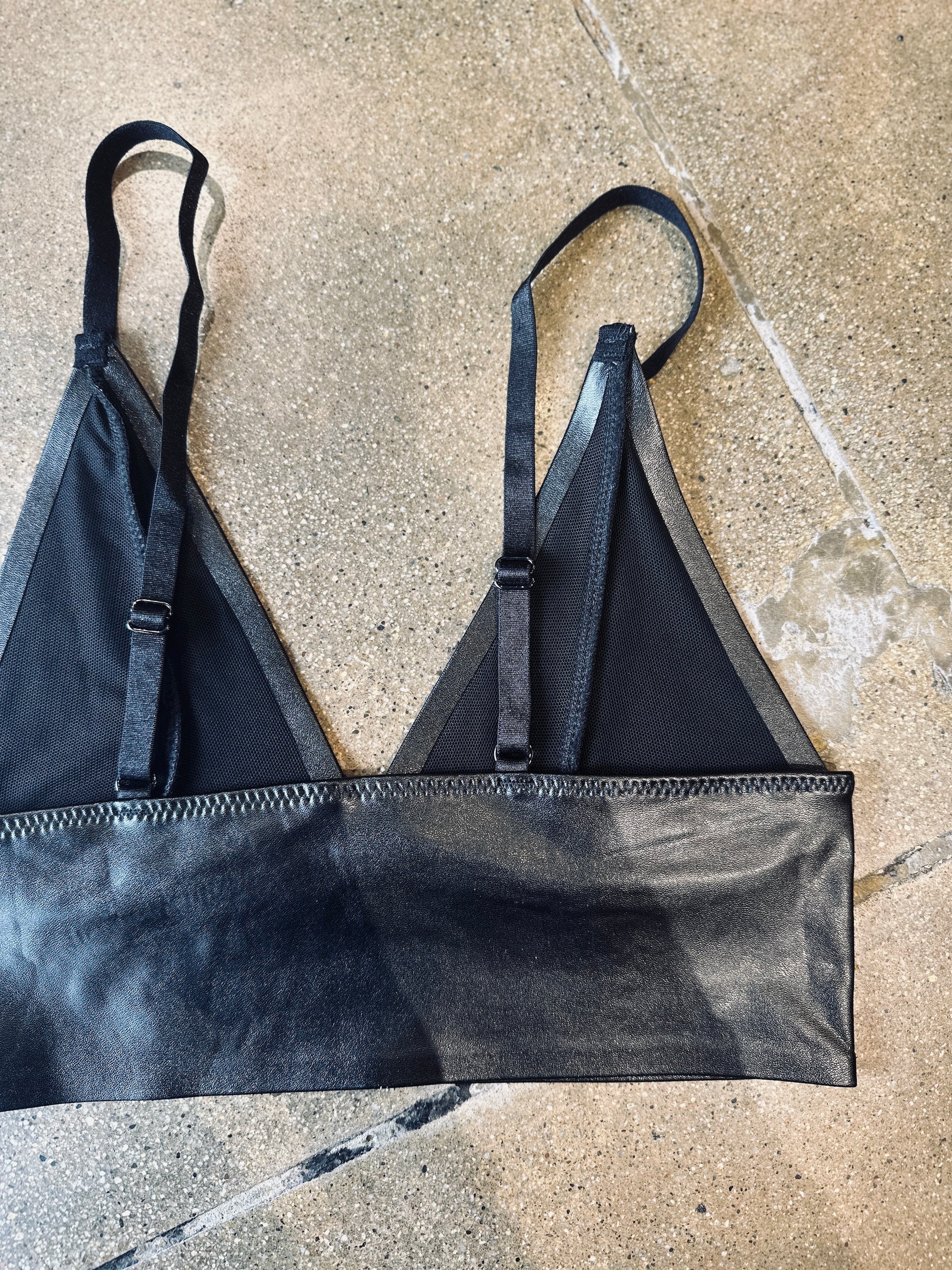 Leather Bralette Top