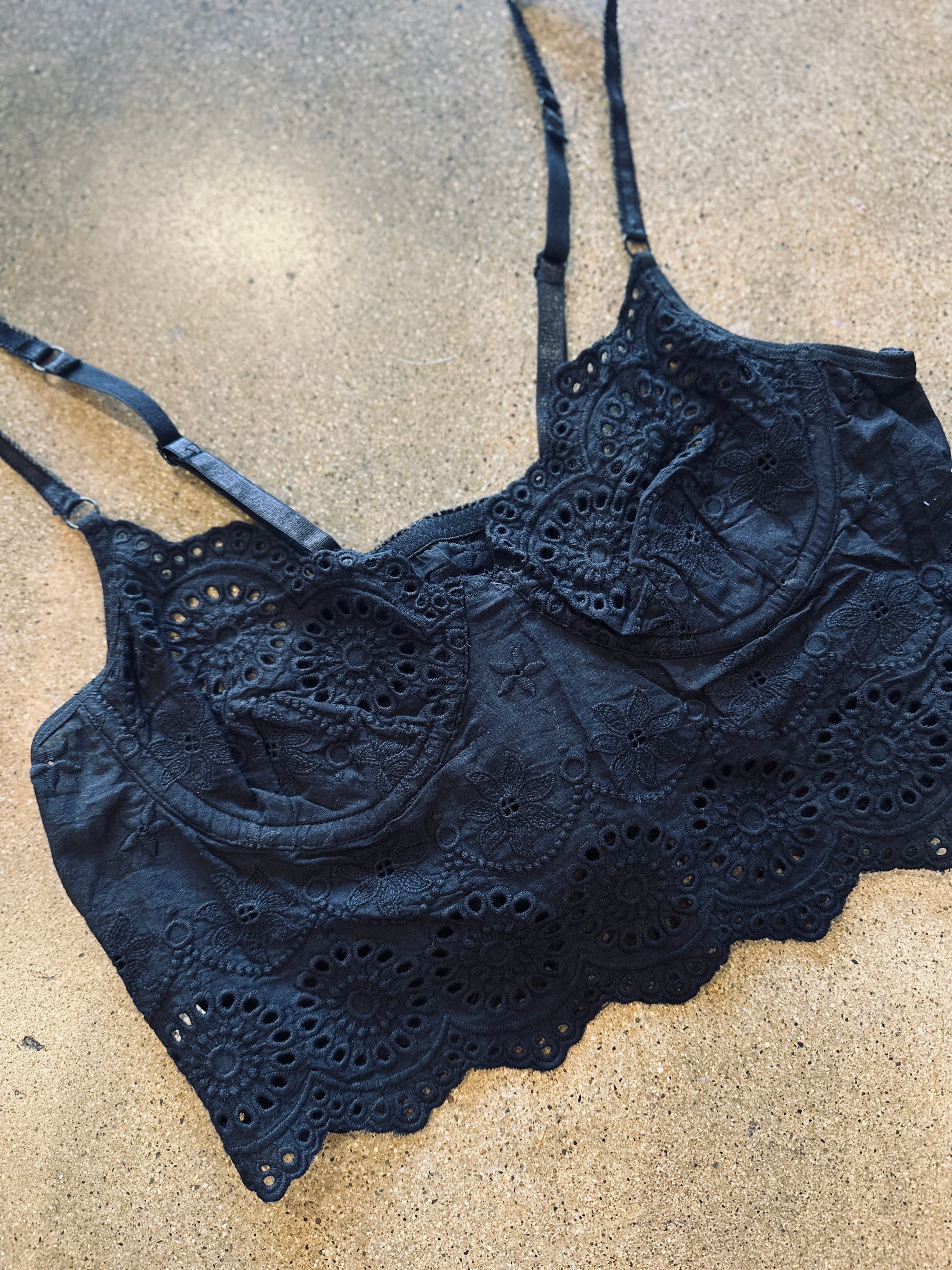 Eyelet Bralette Tank