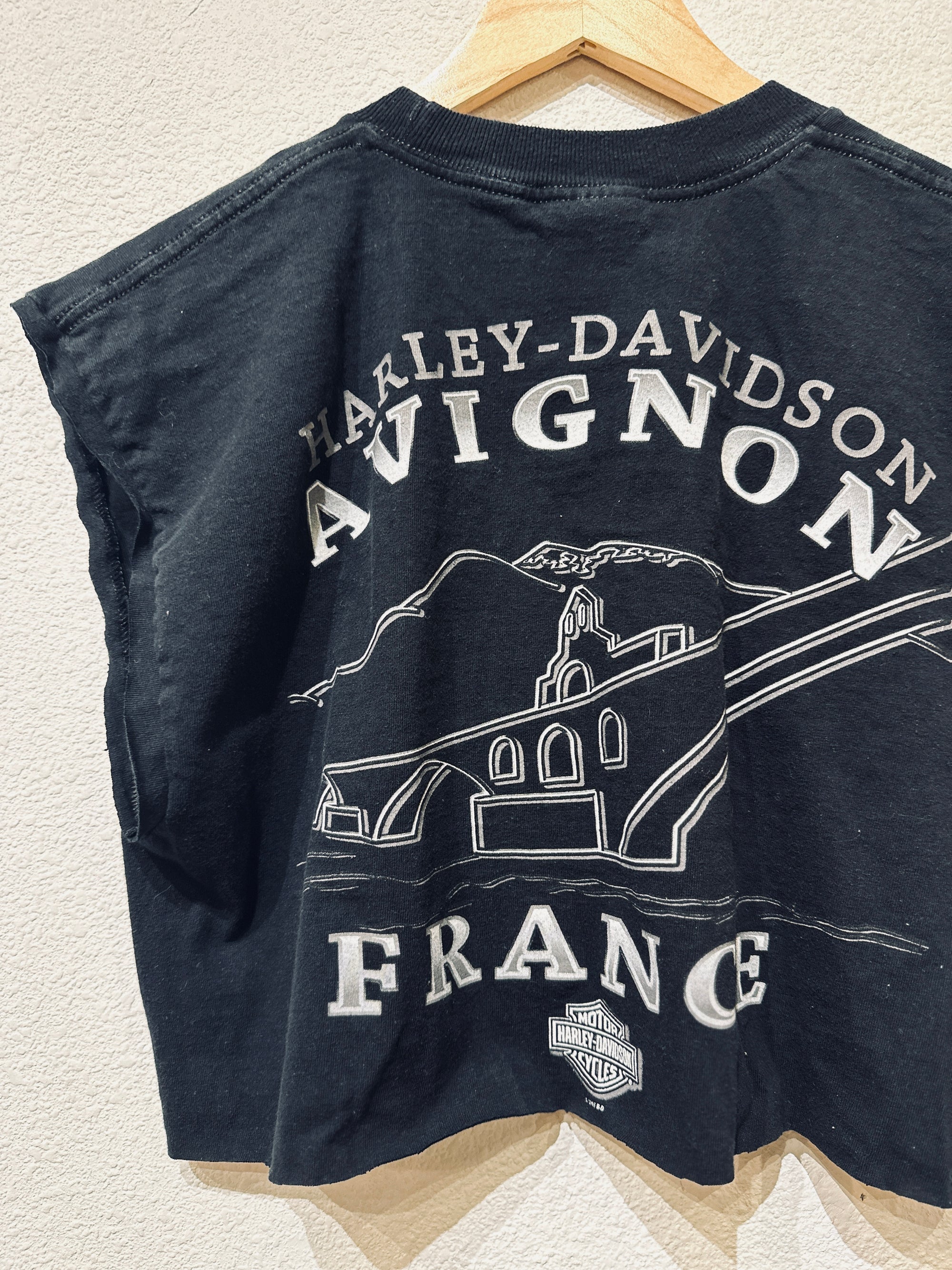 France Harley Vintage Crop Tank