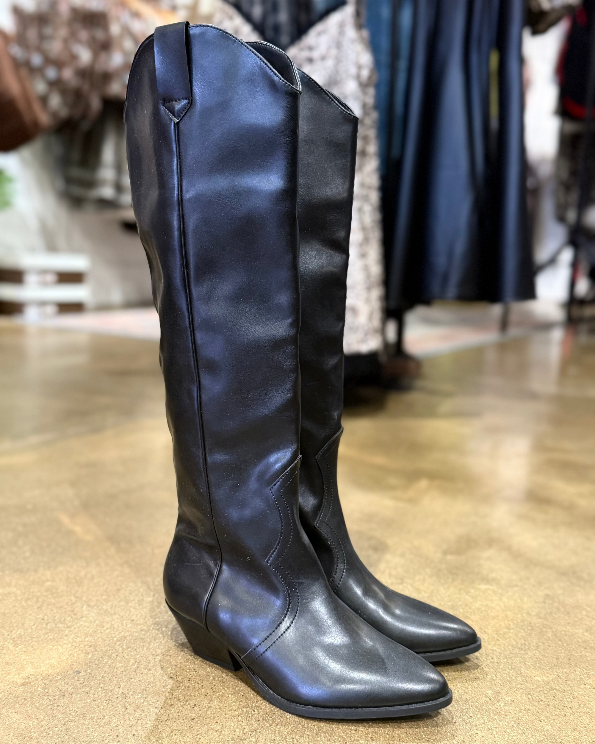 Knee High Smooth Cowboy Boot