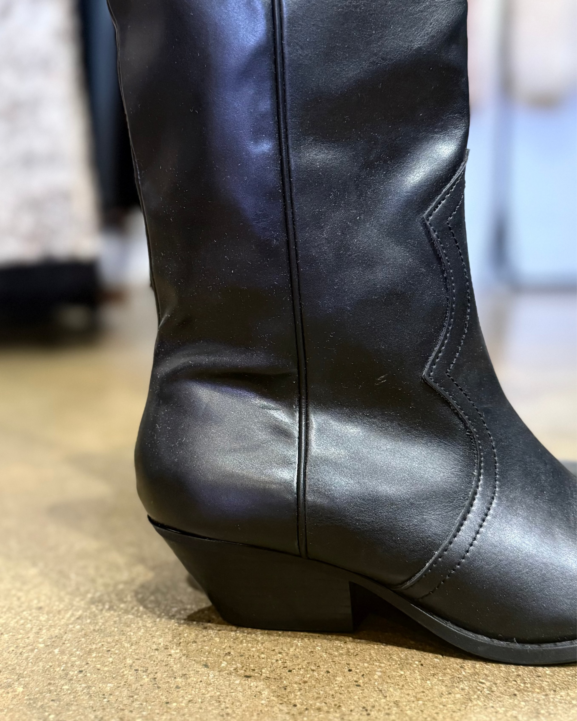 Knee High Smooth Cowboy Boot