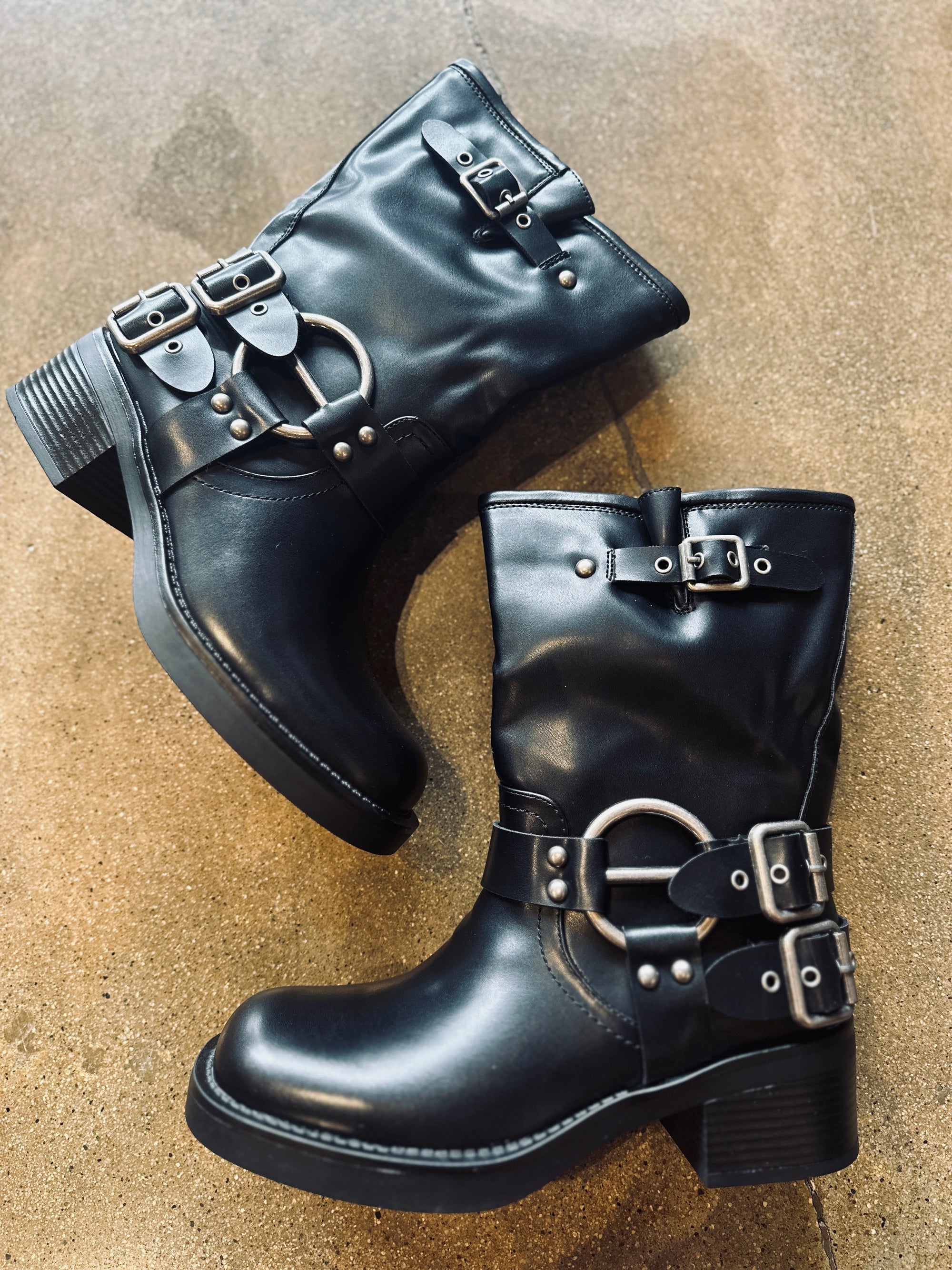 Buckle Biker Boot