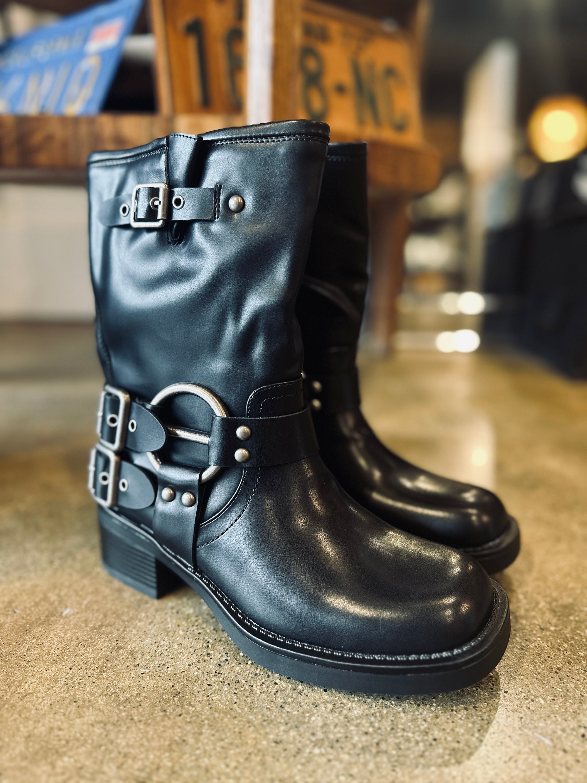 Buckle Biker Boot