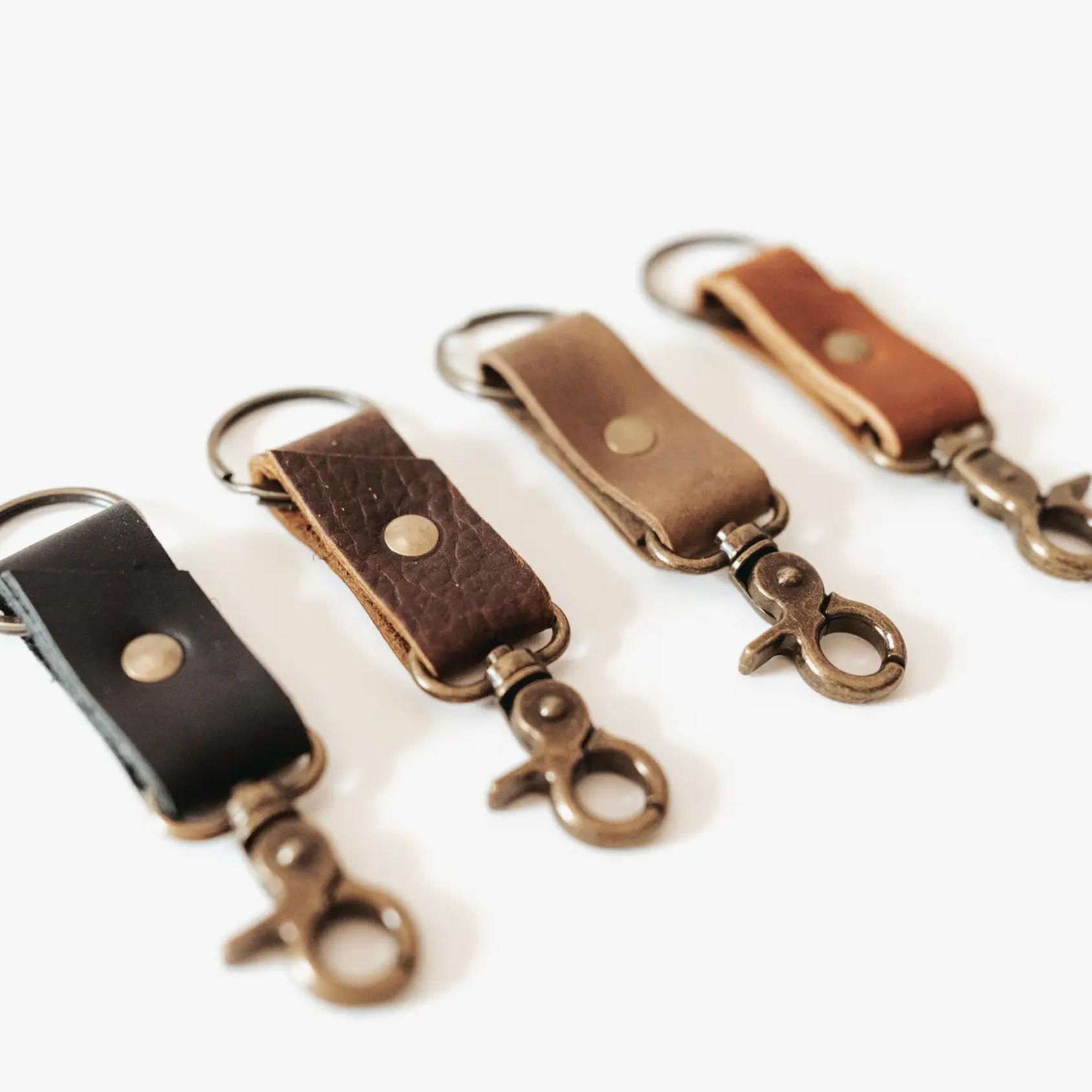 Leather Clip Keychain