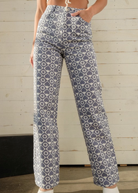 Hearts and Flowers Straight Leg Jeans