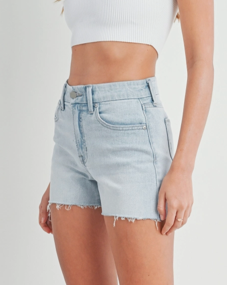 Raw Hem Denim Shorts