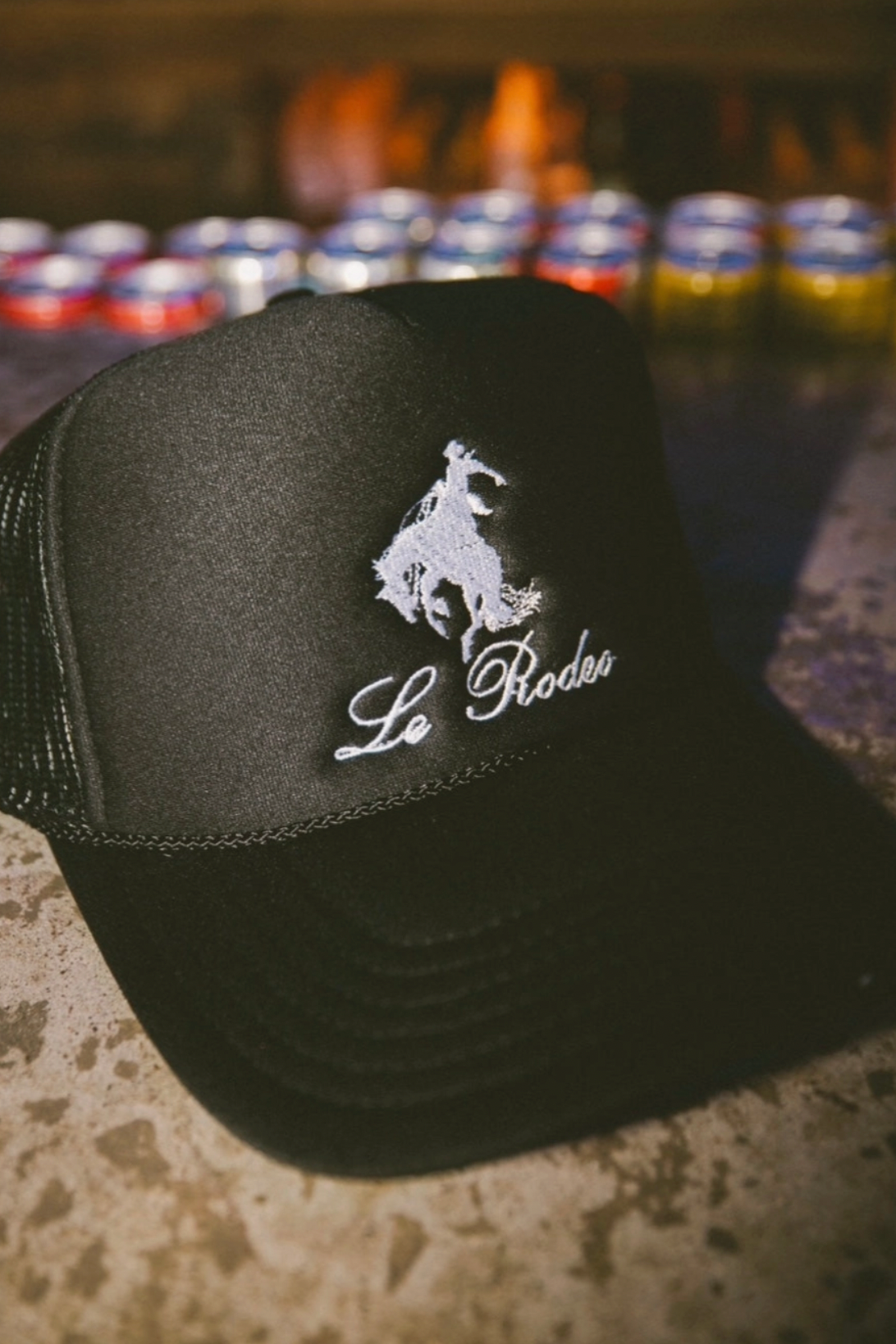 Le Rodeo Bronco Trucker Hat