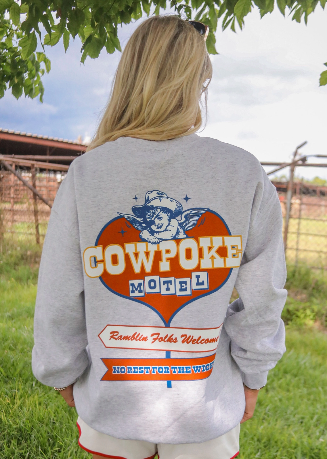 Cowpoke Motel Crewneck