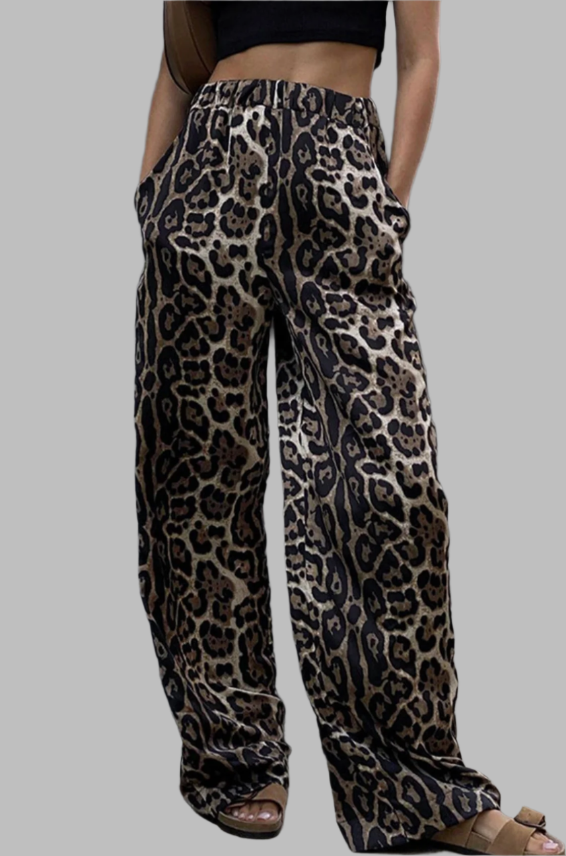 Leopard Wide Leg Pant