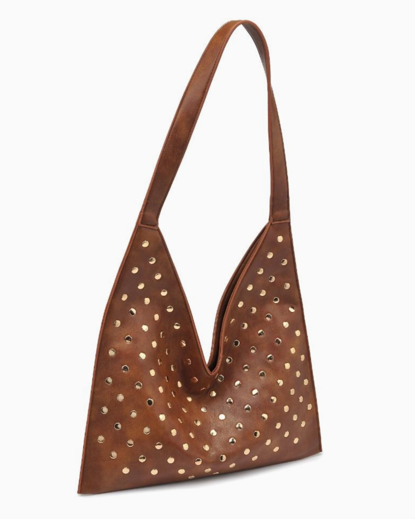 Tori Studded Hobo - Brown