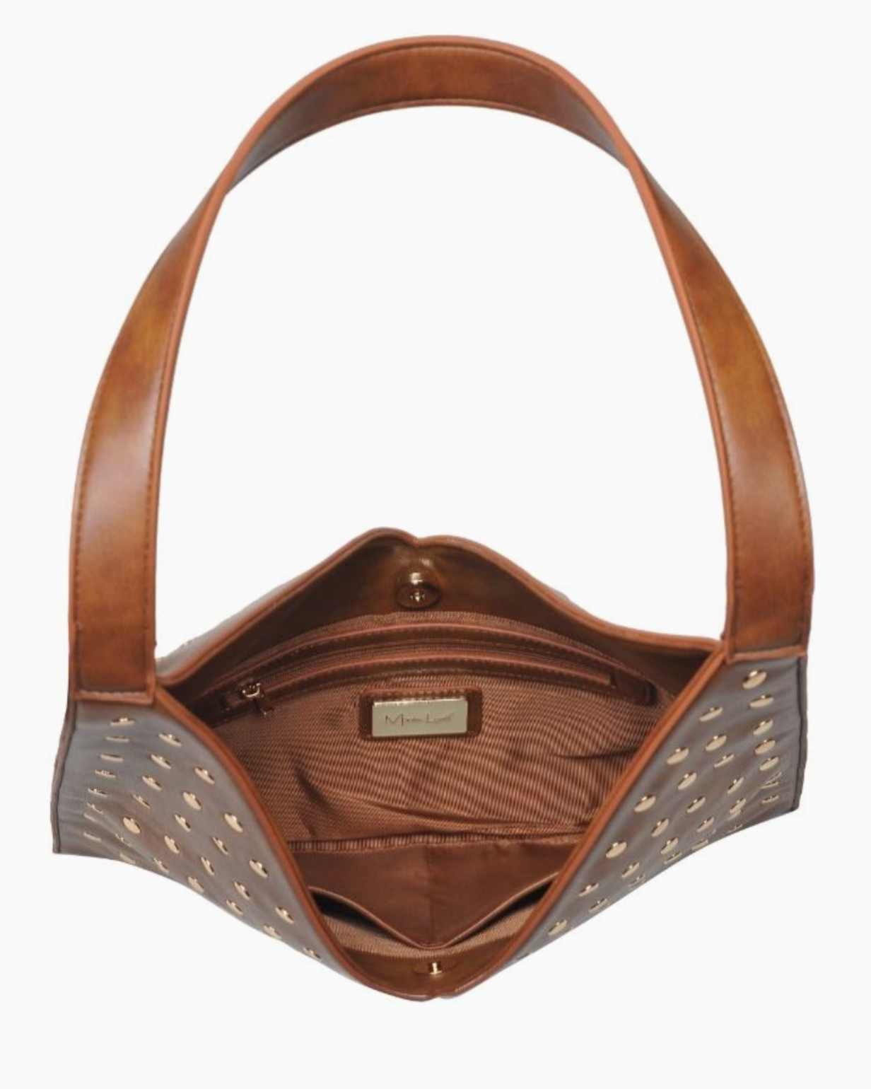 Tori Studded Hobo - Brown