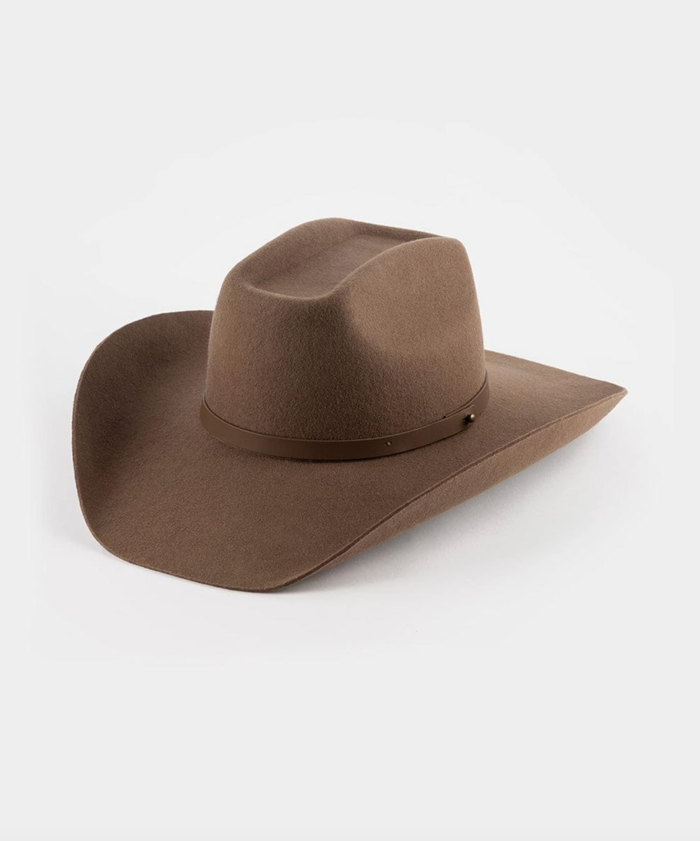 Shane Brick Top Western Hat - Chocolate