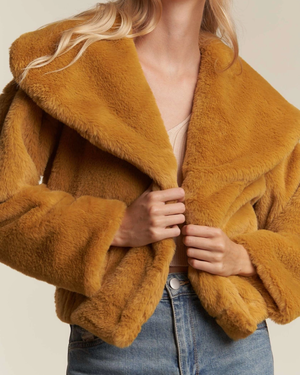 Golden Fur Jacket