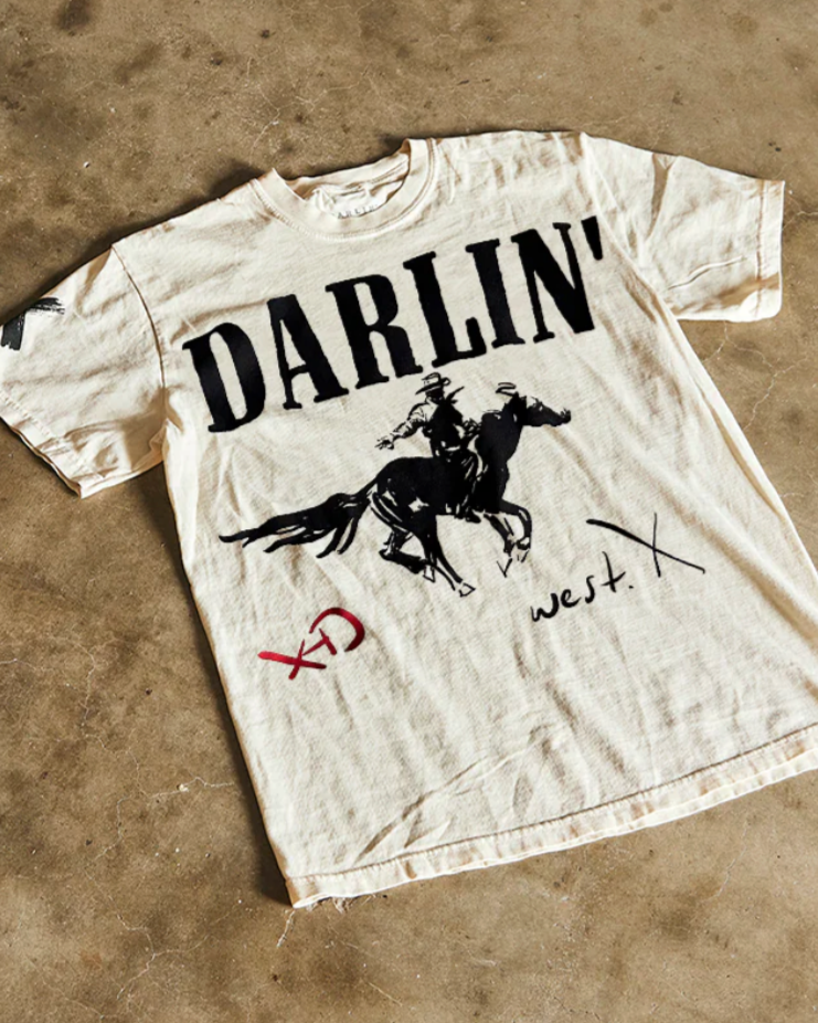 Horseman Tee - Ivory