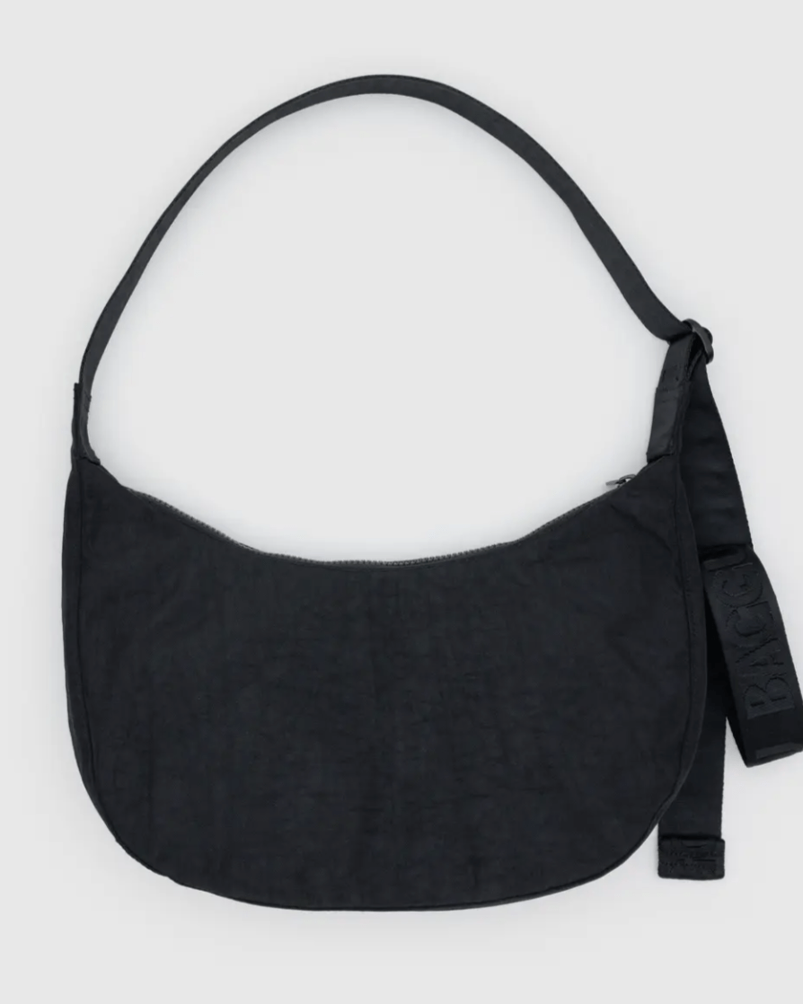 Medium Nylon Crescent Bag - Western Appliqué - Burnout
