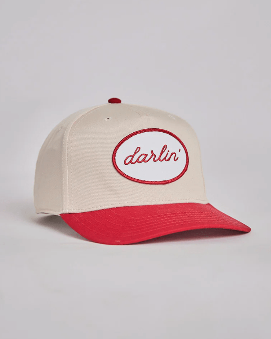 DARLIN' Snapback - Red Patch - Burnout