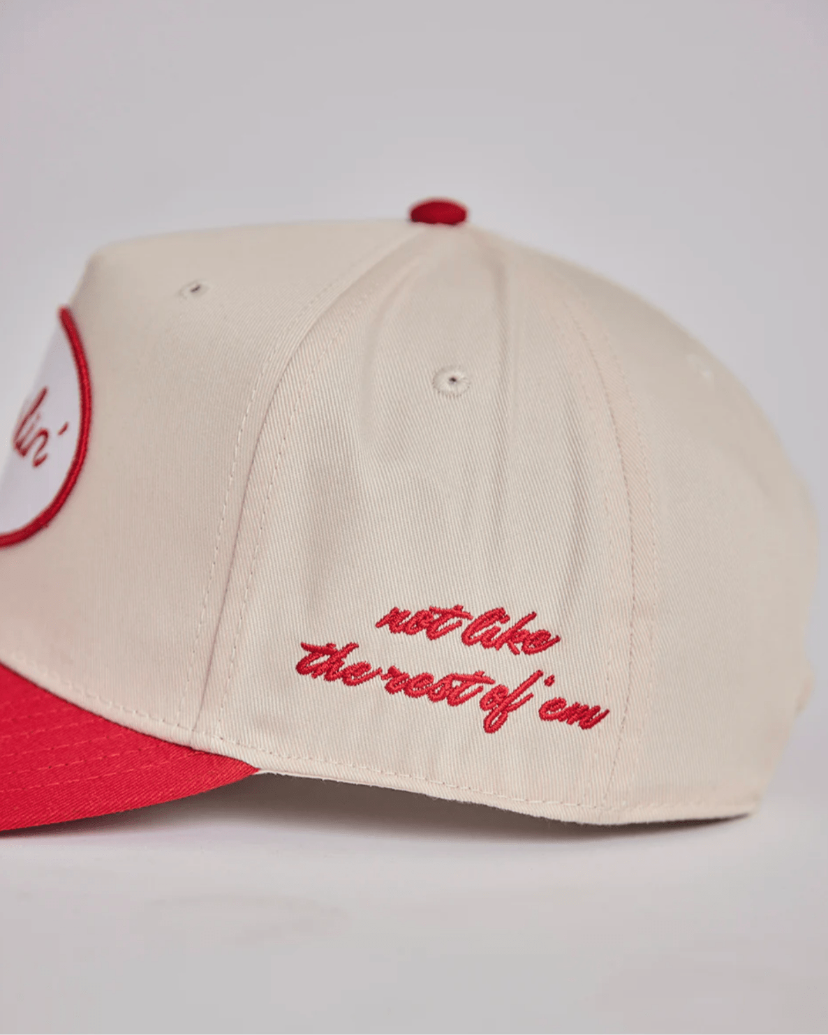 DARLIN' Snapback - Red Patch - Burnout