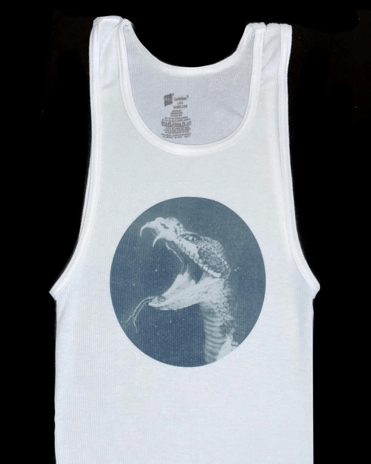Snake Bite Crop Tank - Burnout