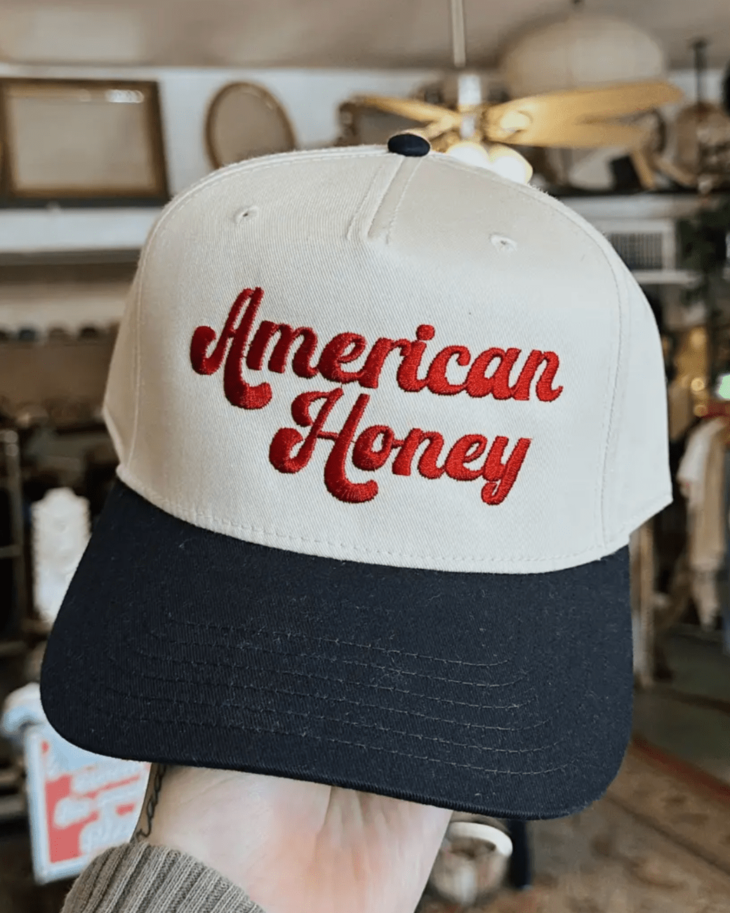 American Honey Snapback Hat - Burnout