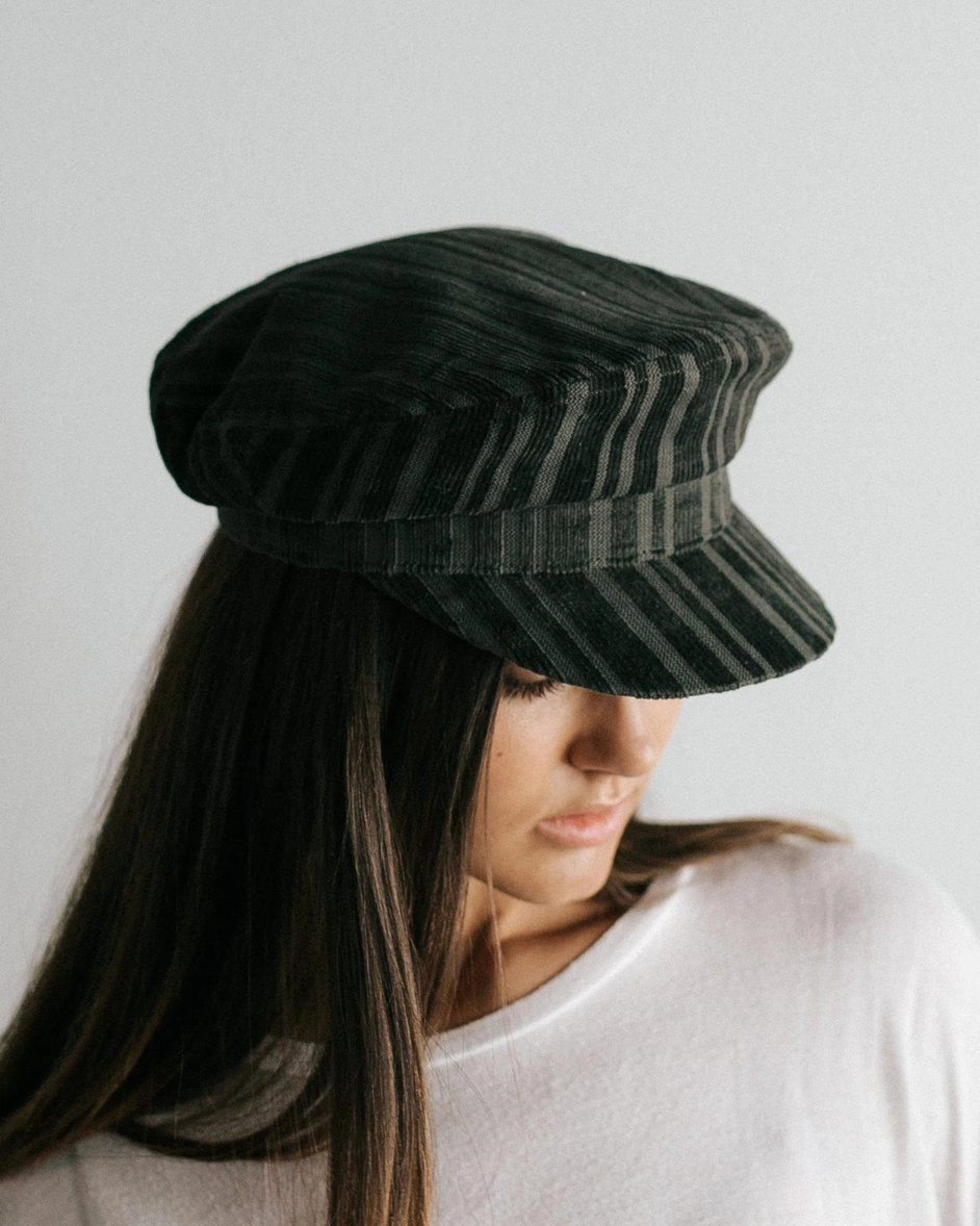 Charlotte Corduroy Cap - Forest