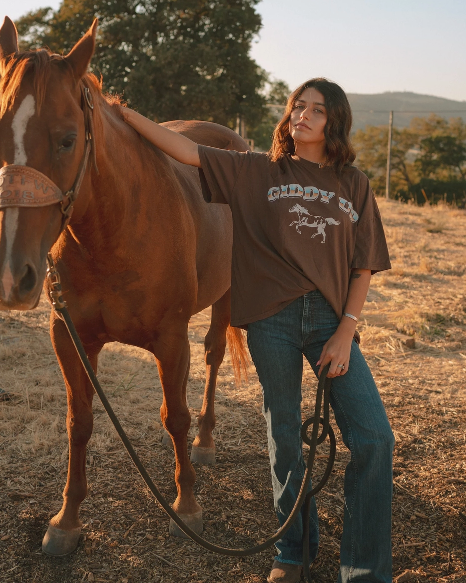 Giddy Up Boyfriend Tee