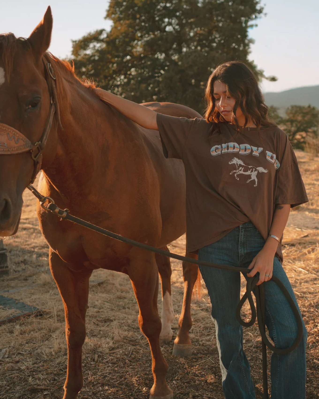 Giddy Up Boyfriend Tee