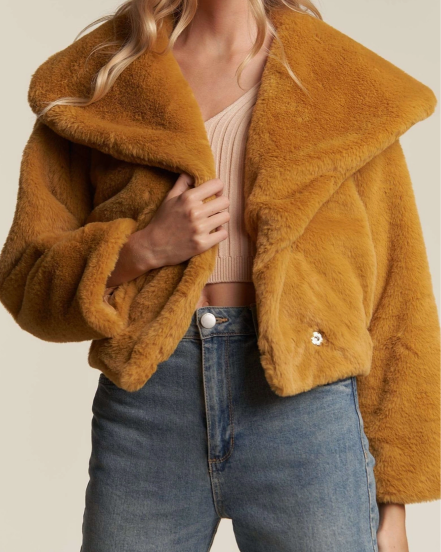 Golden Fur Jacket