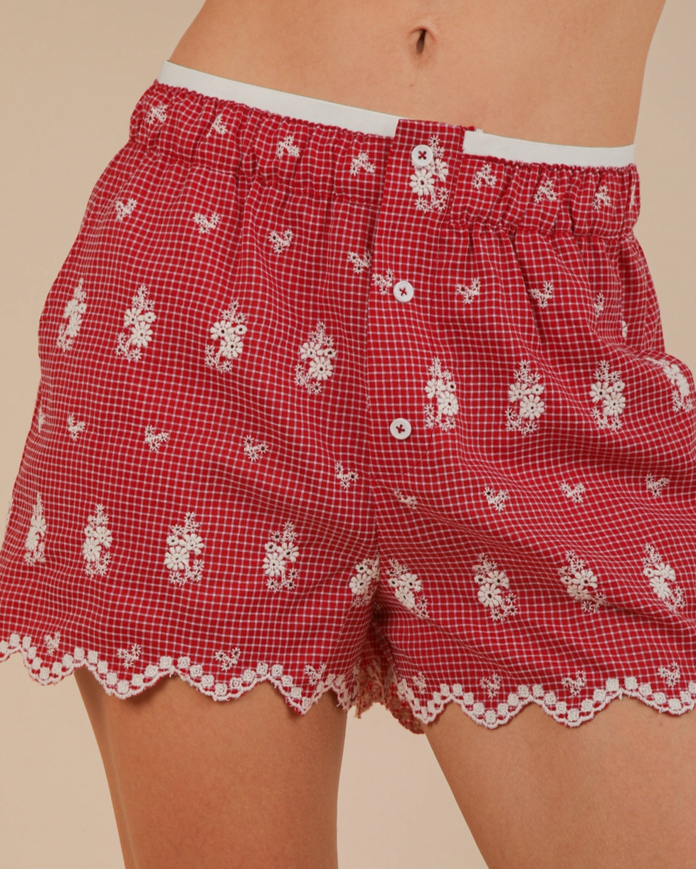 Embroidered Boxer Shorts