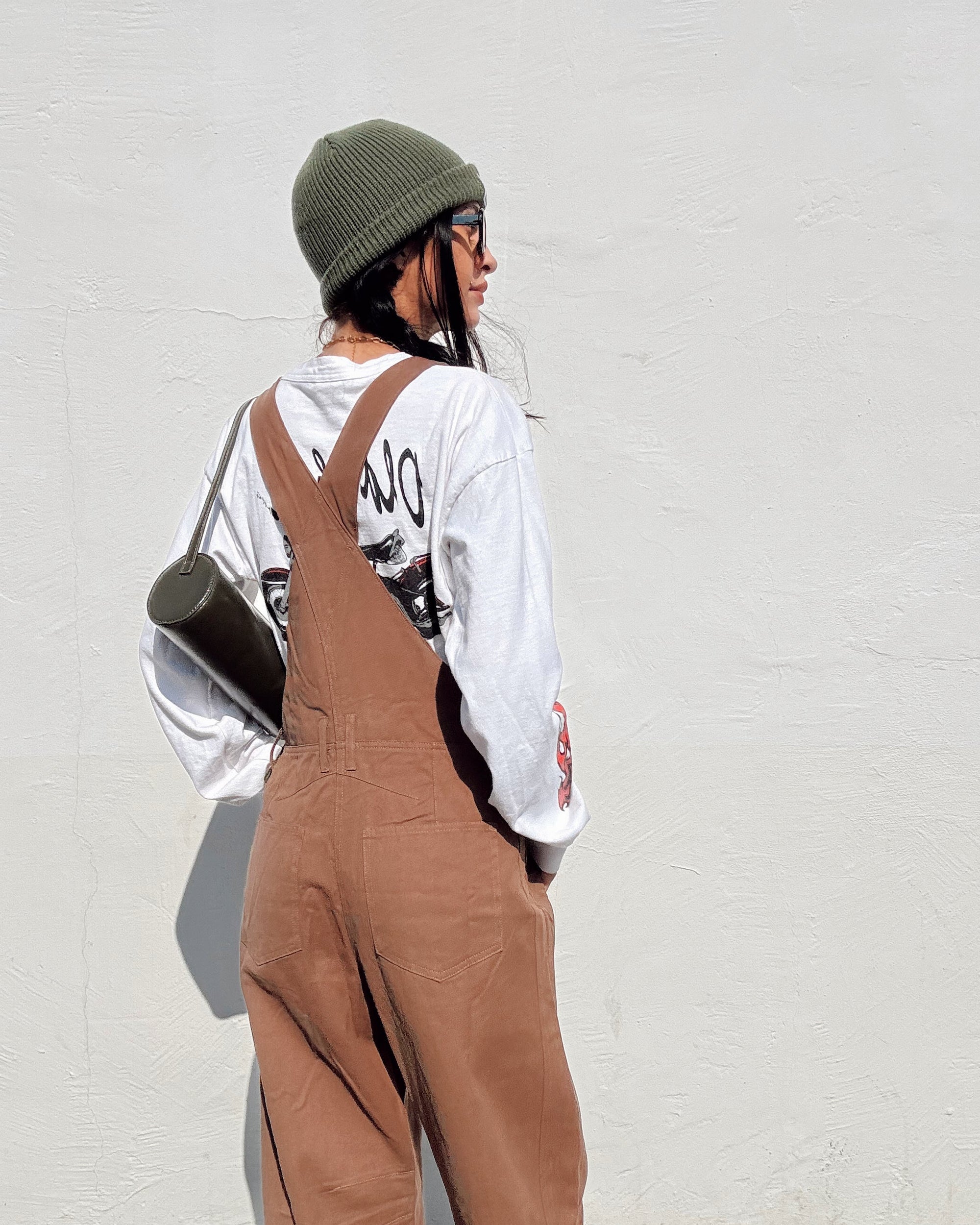 Denim Overalls - Mocha