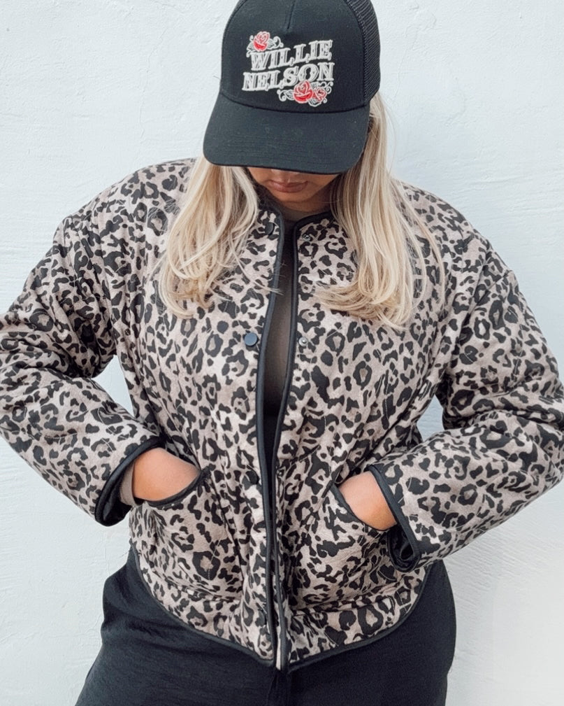 Leopard Quilted Jacket