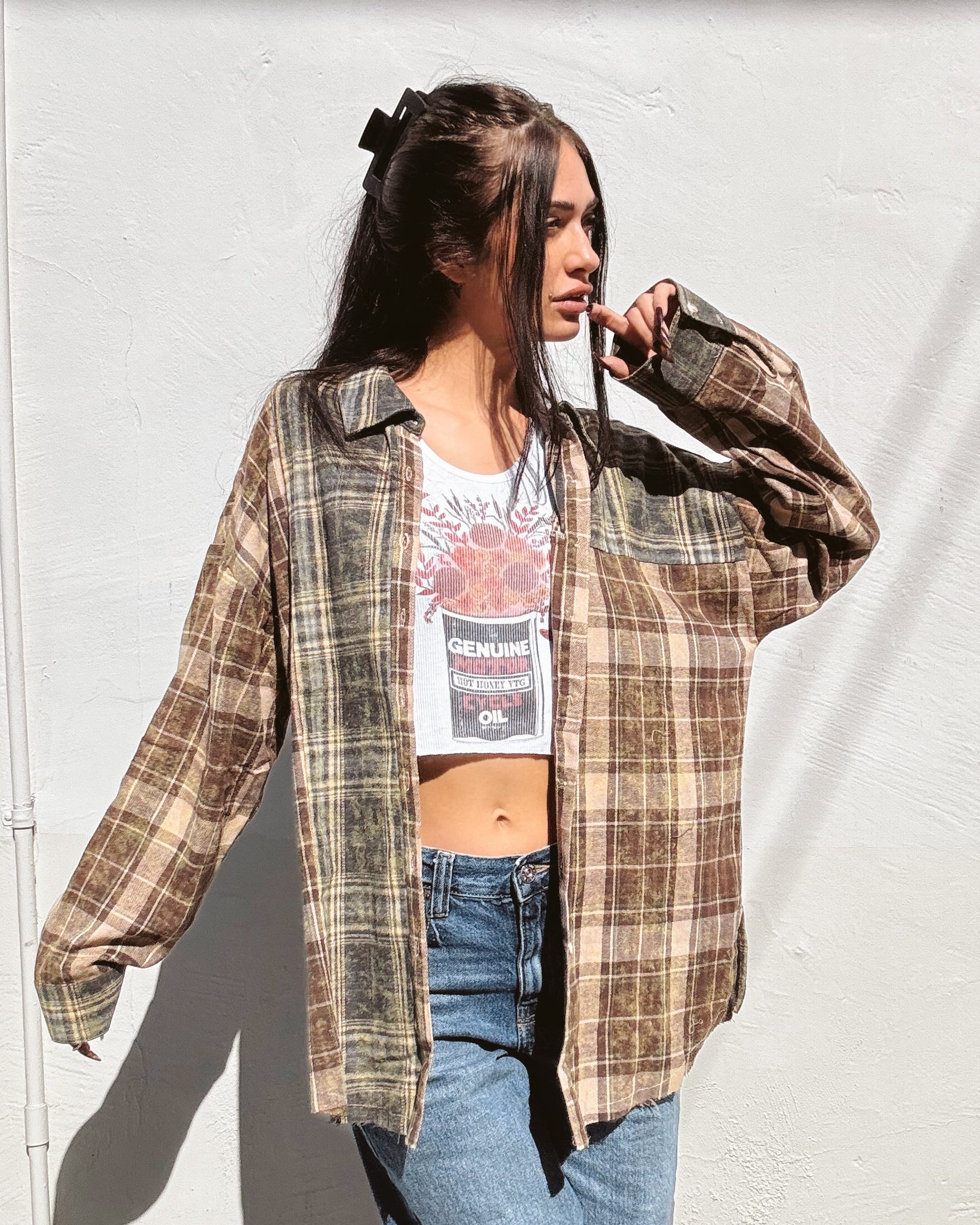 Faded Vintage Wash Flannel