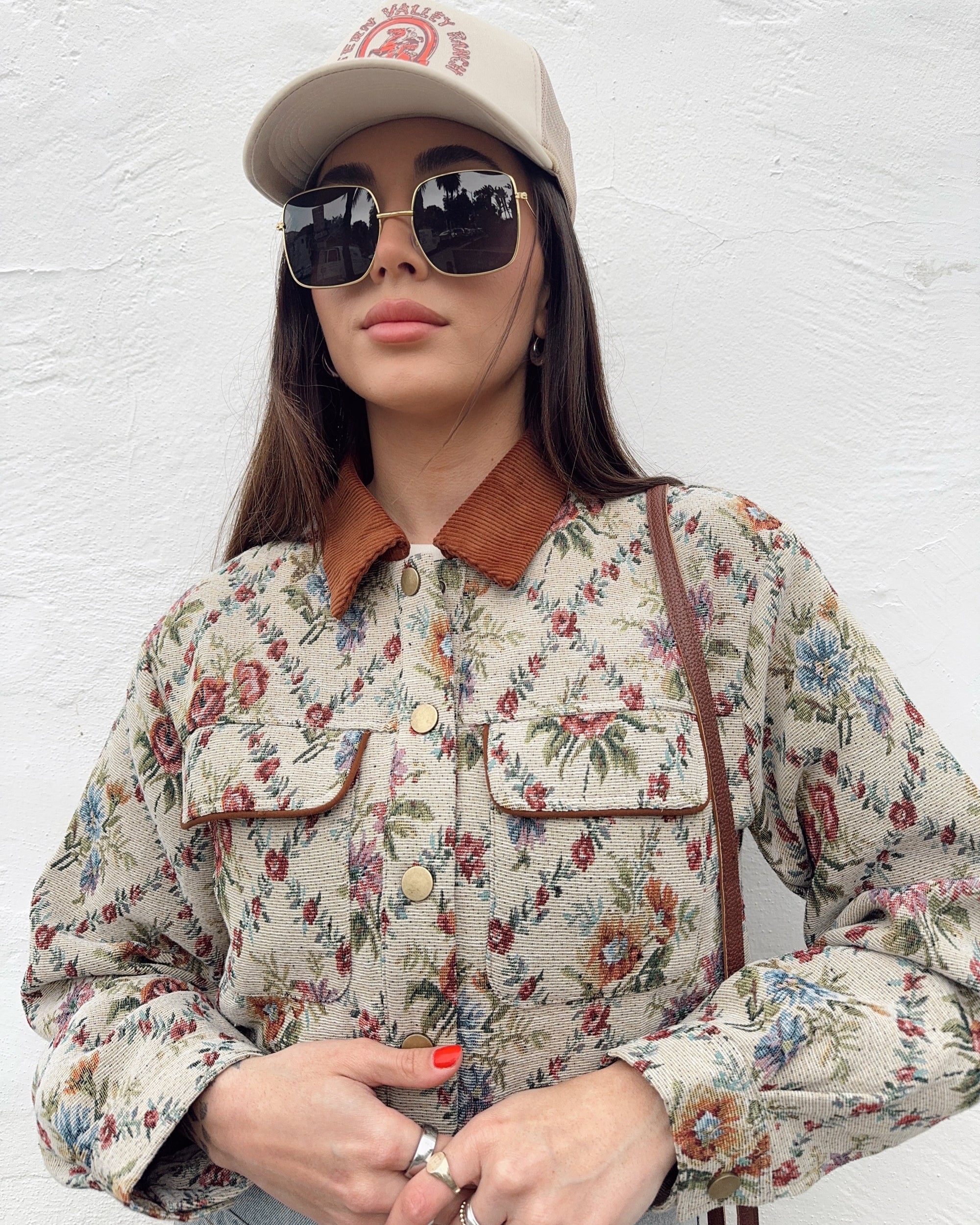 Floral Tapestry Barn Jacket