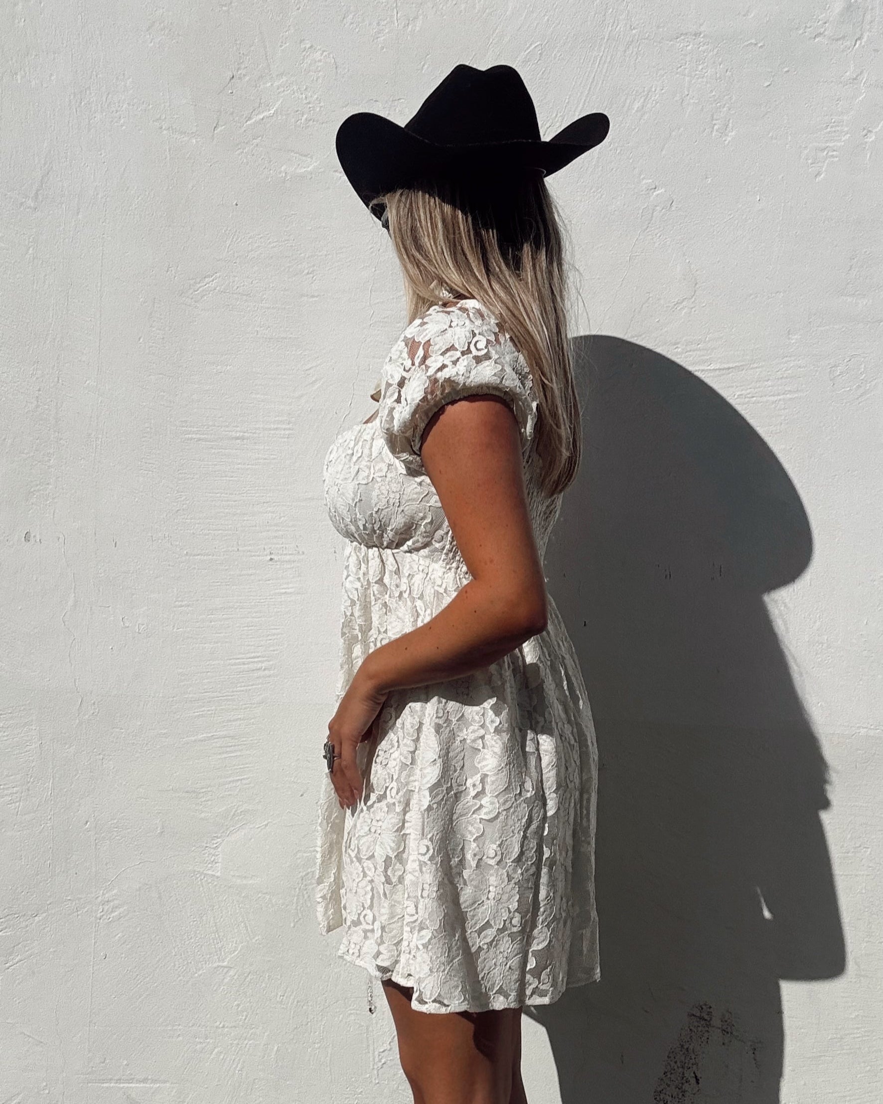 Lace Babydoll Mini Dress