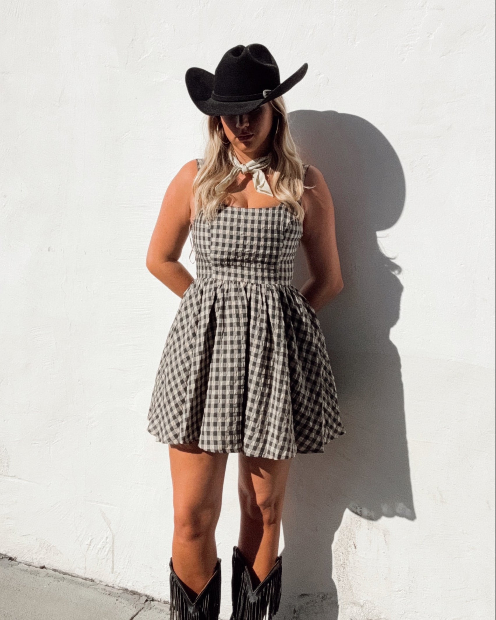 Southern Check Mini Dress
